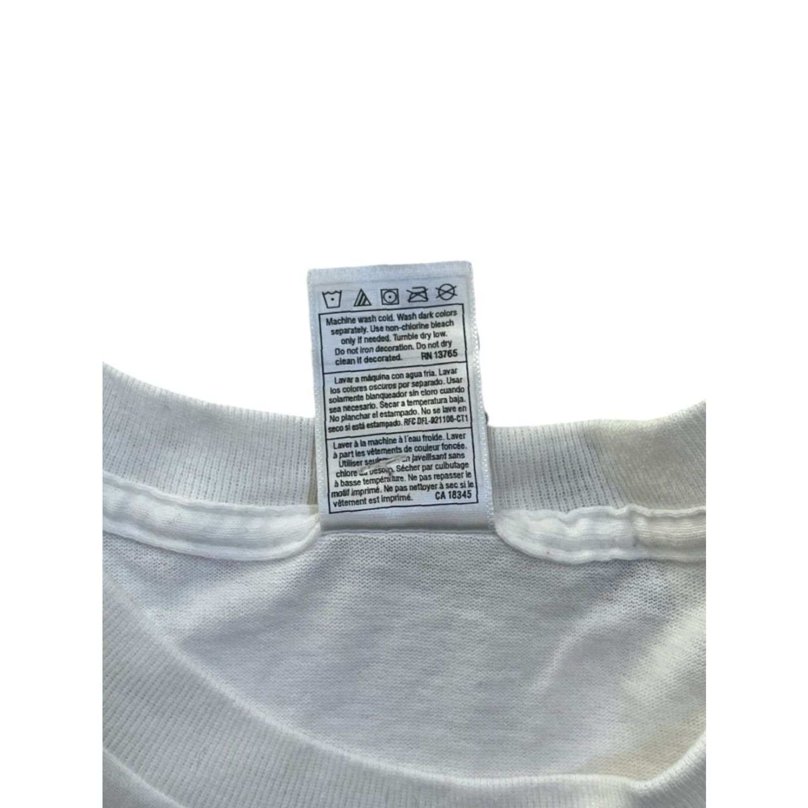 Fruit Of The Loom VINTAGE Fruit of the Loom T-Shirt Mens XL White 90s Miami Beach Deadstock NWT Embroidered Graphic Cotton Shirt Size US XL / EU 56 / 4 - 4 Thumbnail