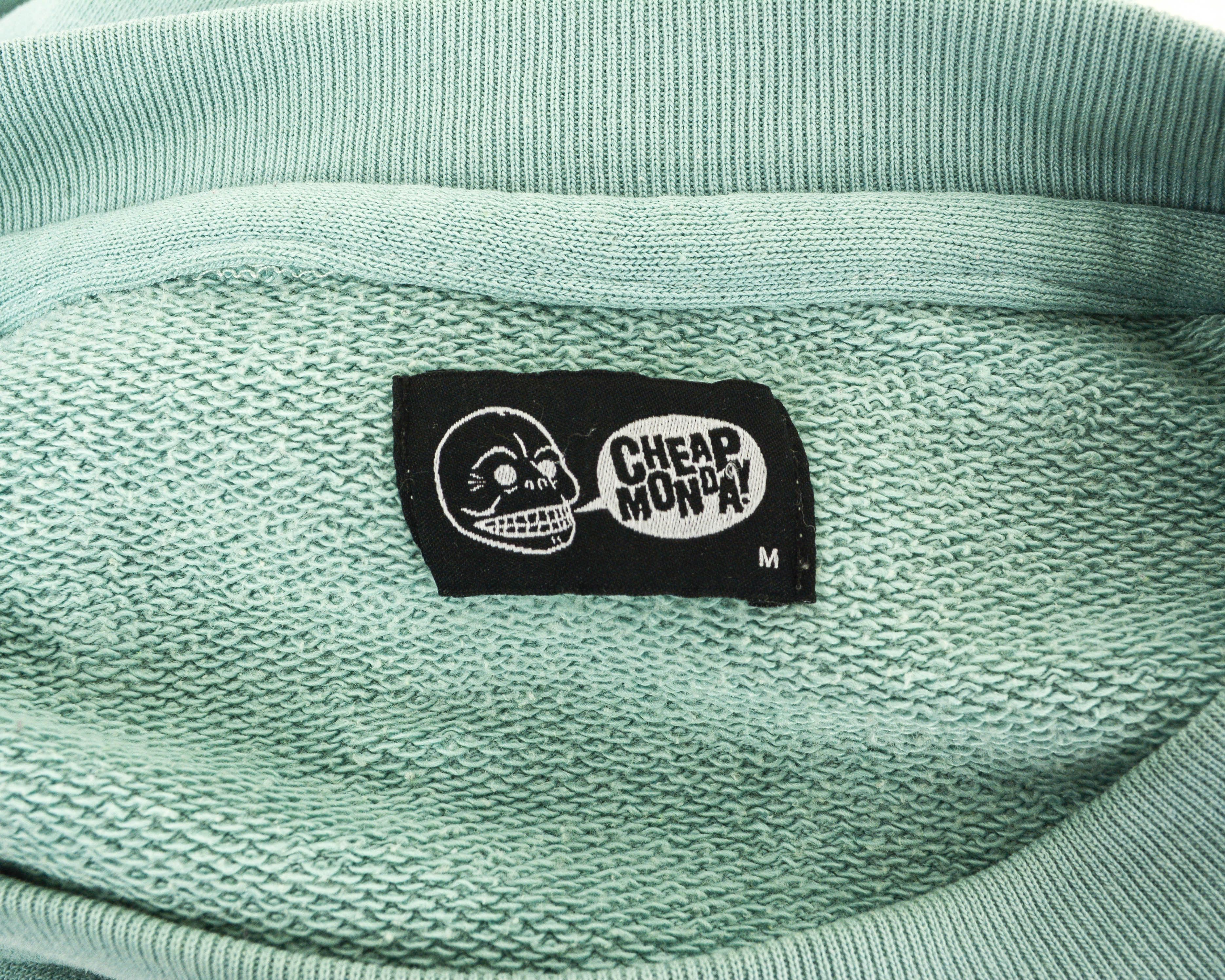Cheap Monday Women M Sweatshirt Sweater Pullover Jumper Logo Blue Top Size M / US 6-8 / IT 42-44 - 4 Thumbnail