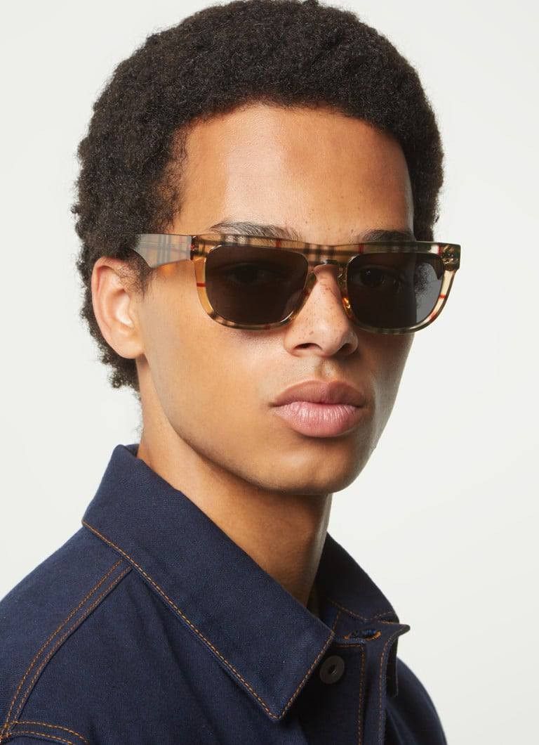 Burberry Burberry BE4431U 412287 Sunglasses Vintage Check Square Fram Size ONE SIZE - 2 Thumbnail