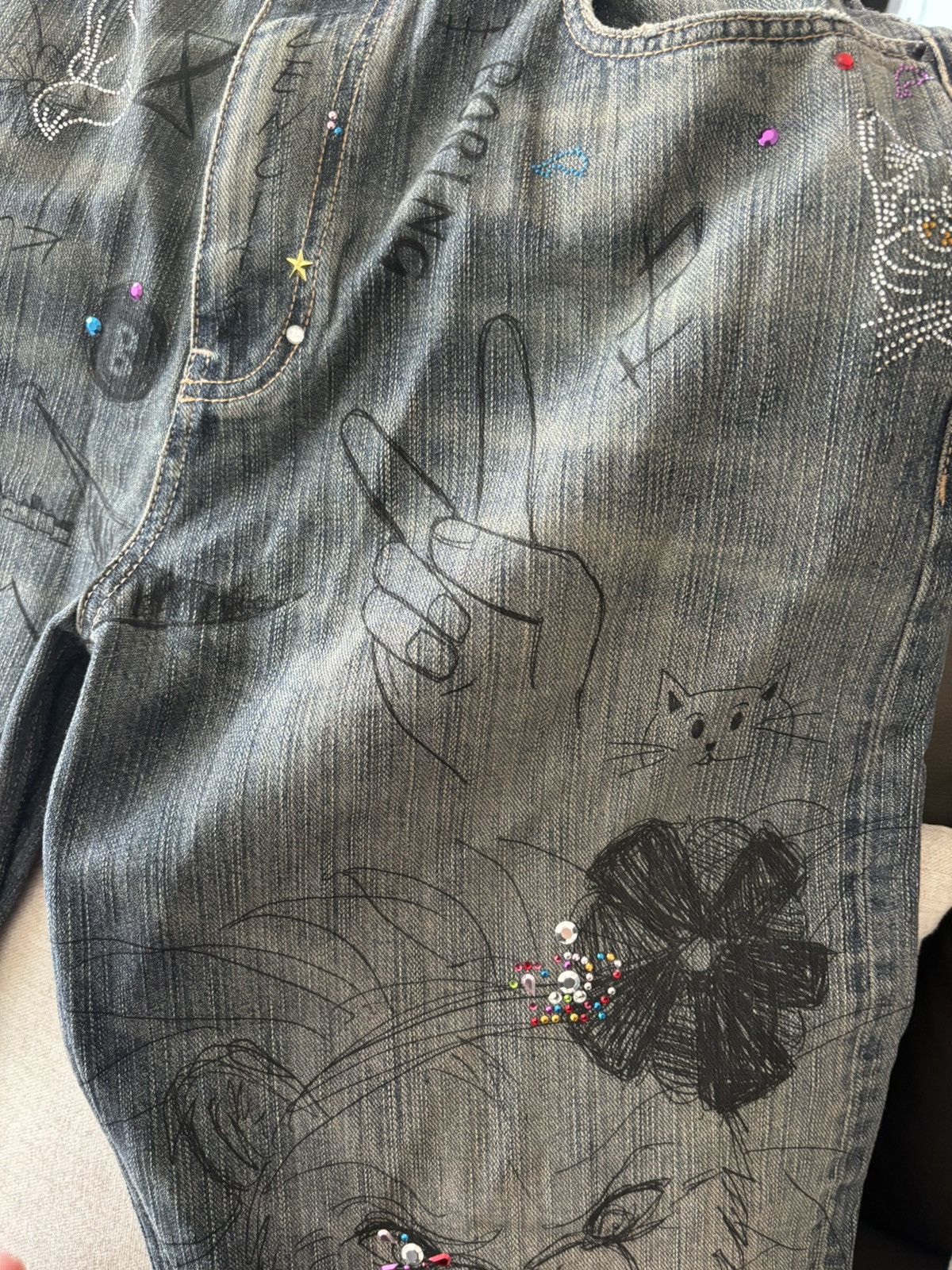 Balenciaga balenciaga crystal denim Size US 30 / EU 46 - 7 Thumbnail