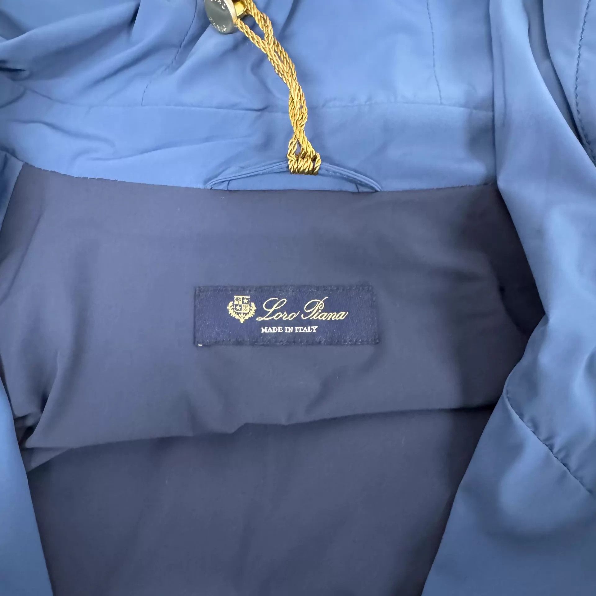 Loro Piana Loro Piana Blue Hood Zip Jacket L New w/Tags Embroidered Size US L / EU 52-54 / 3 - 6 Thumbnail