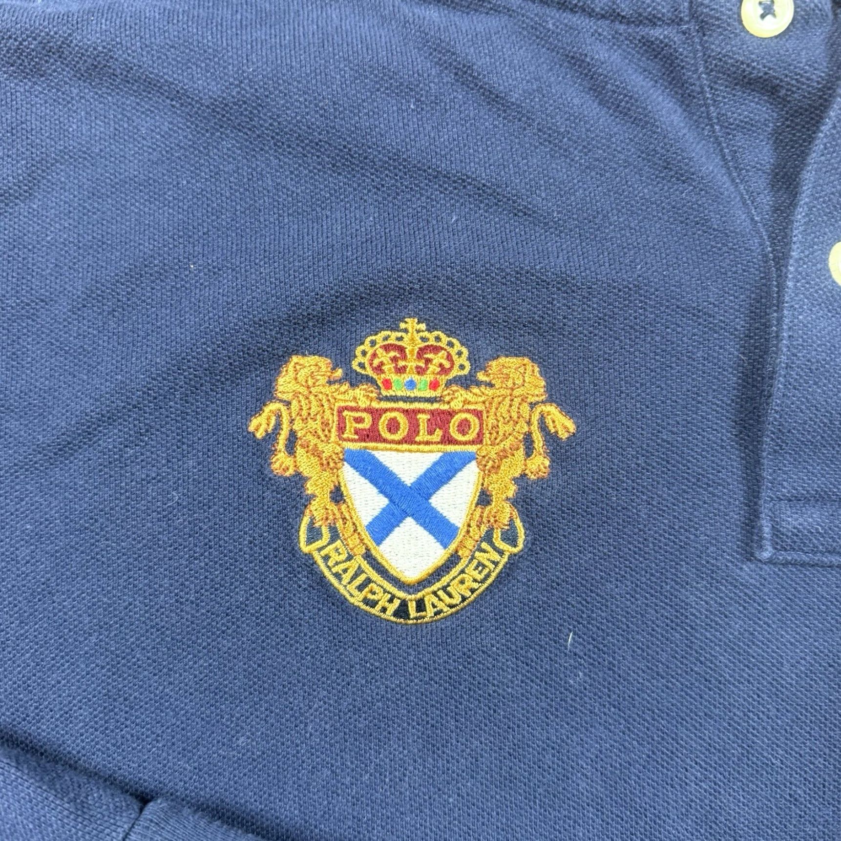 Ralph Lauren Ralph Lauren Polo Hooded Shirt Mens L Blue Long Sleeve Pullover Sweatshirt with Crest Pony Crest Metal Theme Size US L / EU 52-54 / 3 - 4 Thumbnail
