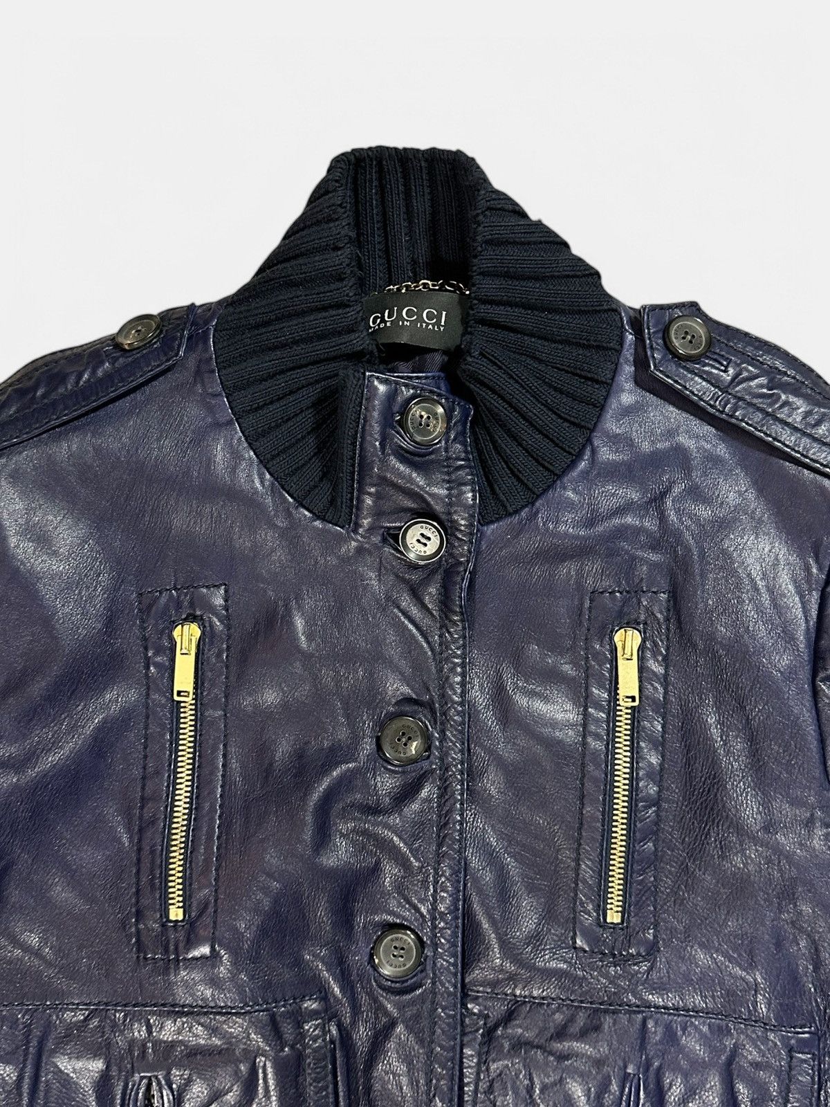 Gucci Gucci - Madonna Leather Jacket Size S / US 4 / IT 40 - 3 Thumbnail