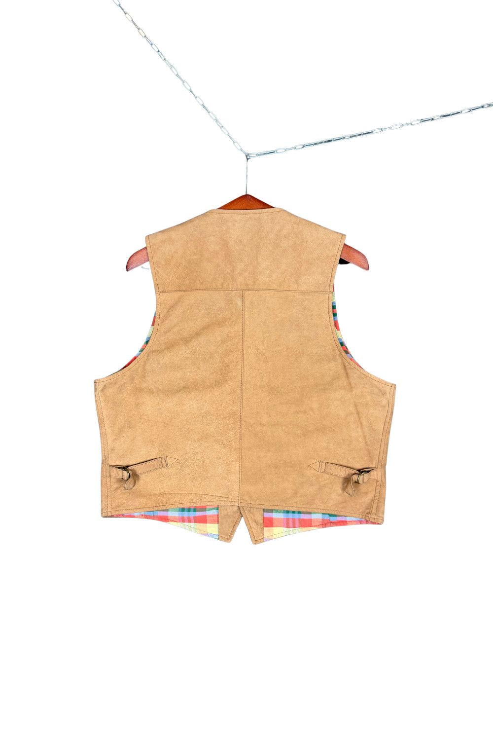 RRL Ralph Lauren Early Double RL Triple Star Madras Lined Western Waistcoat Size US L / EU 52-54 / 3 - 3 Thumbnail
