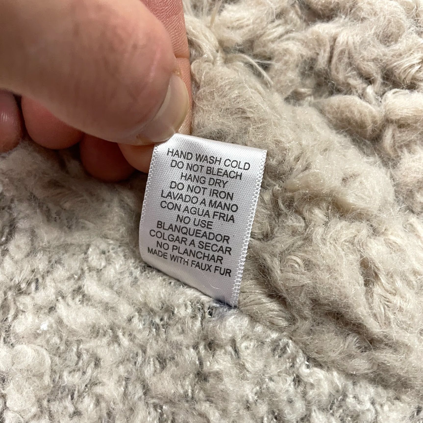 Vintage Love Tree Vest Shirt Womens Medium Beige Fur Trim Sleeveless Outdoor Casual Fall Winter M Womens Size M / US 6-8 / IT 42-44 - 4 Thumbnail