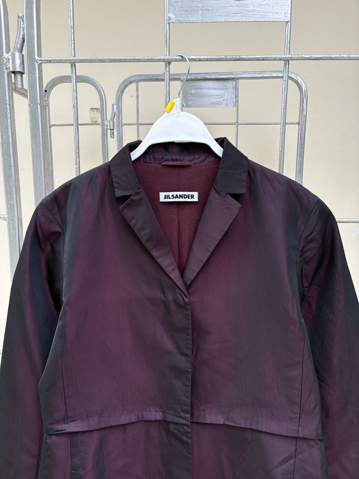 Jil Sander JILSANDER red maroon coat Size S / US 4 / IT 40 - 2 Thumbnail