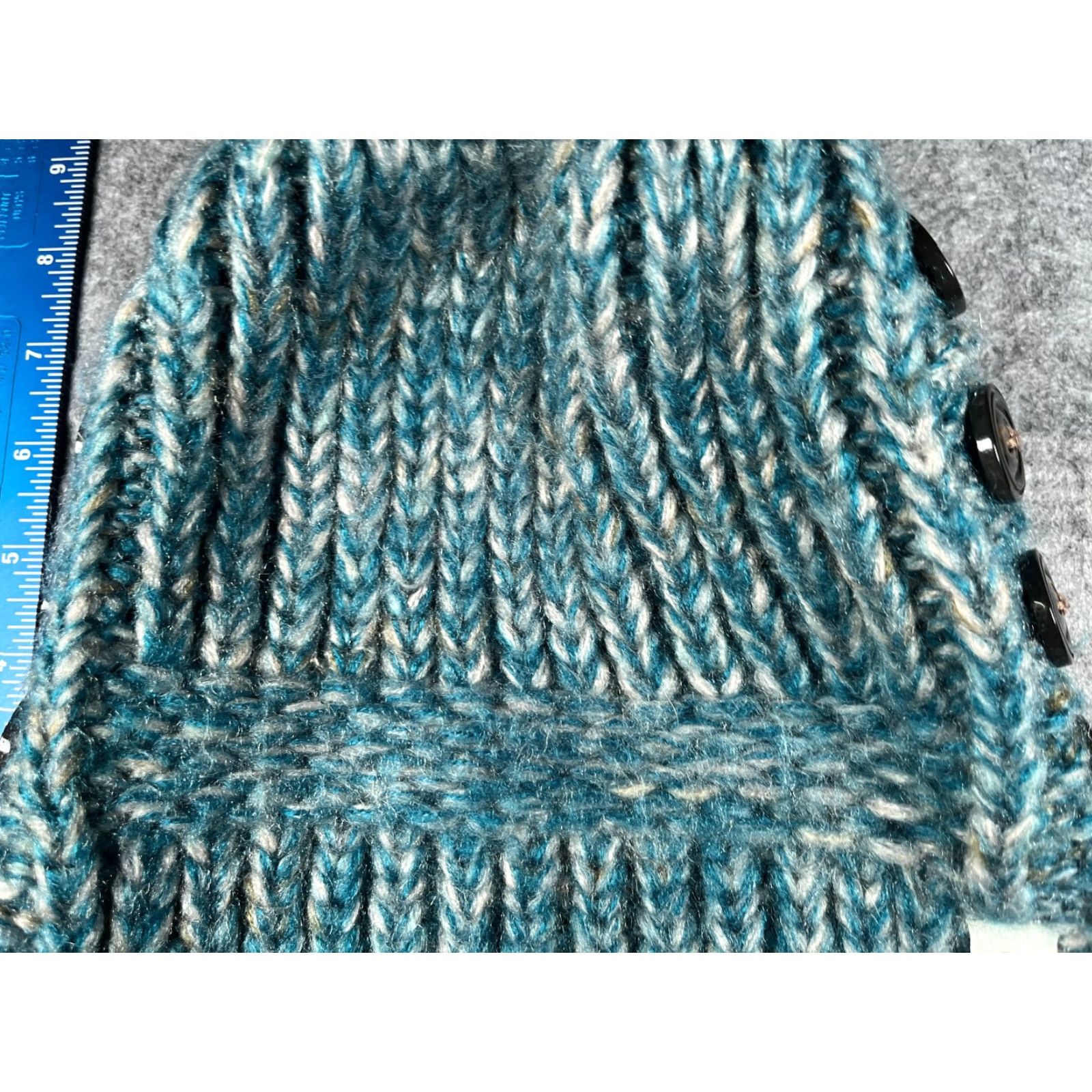 Vintage Chaos Beanie Women One Size Blue Knit Acrylic Outdoor Ski Size ONE SIZE - 3 Thumbnail