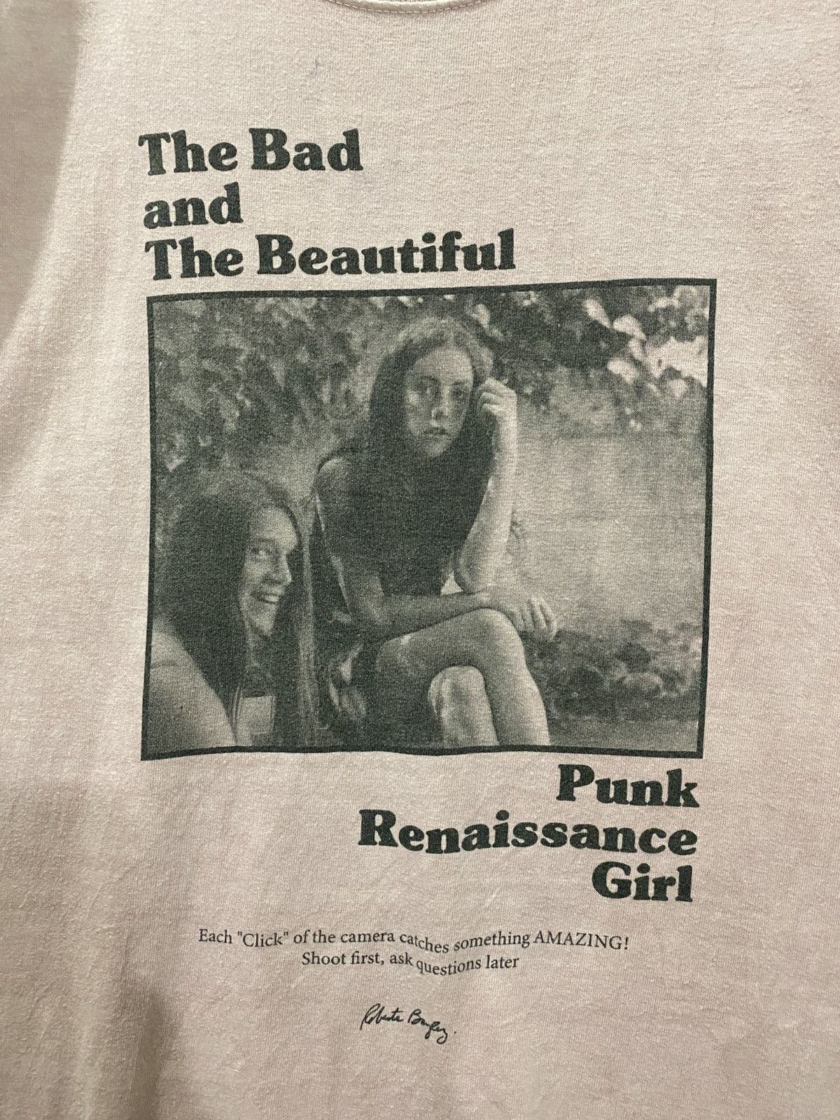 Japanese Brand Roberta Bayley Girls Enjoy the Sea Punk Tee Shirt Size US M / EU 48-50 / 2 - 2 Thumbnail