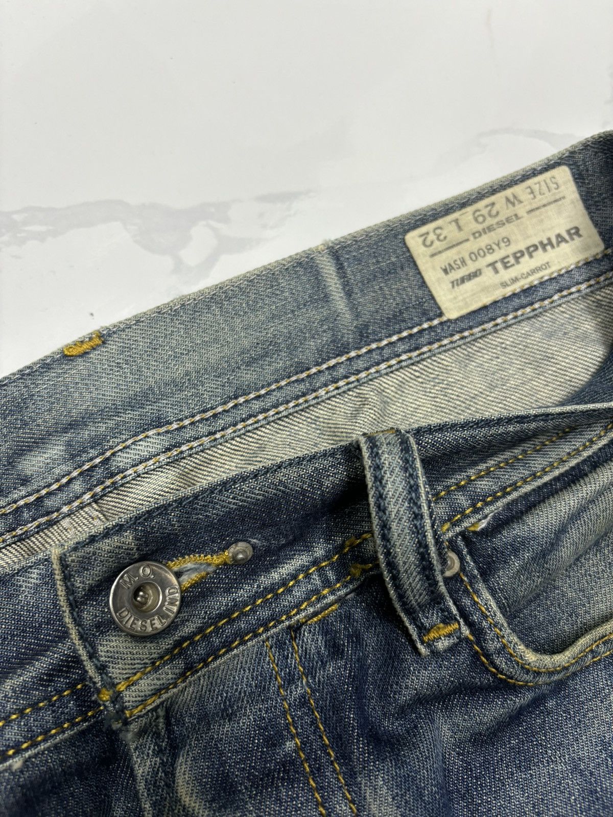 Diesel Vintage Diesel Turbo Wash Distressed Denim Jeans Size US 32 / EU 48 - 10 Thumbnail
