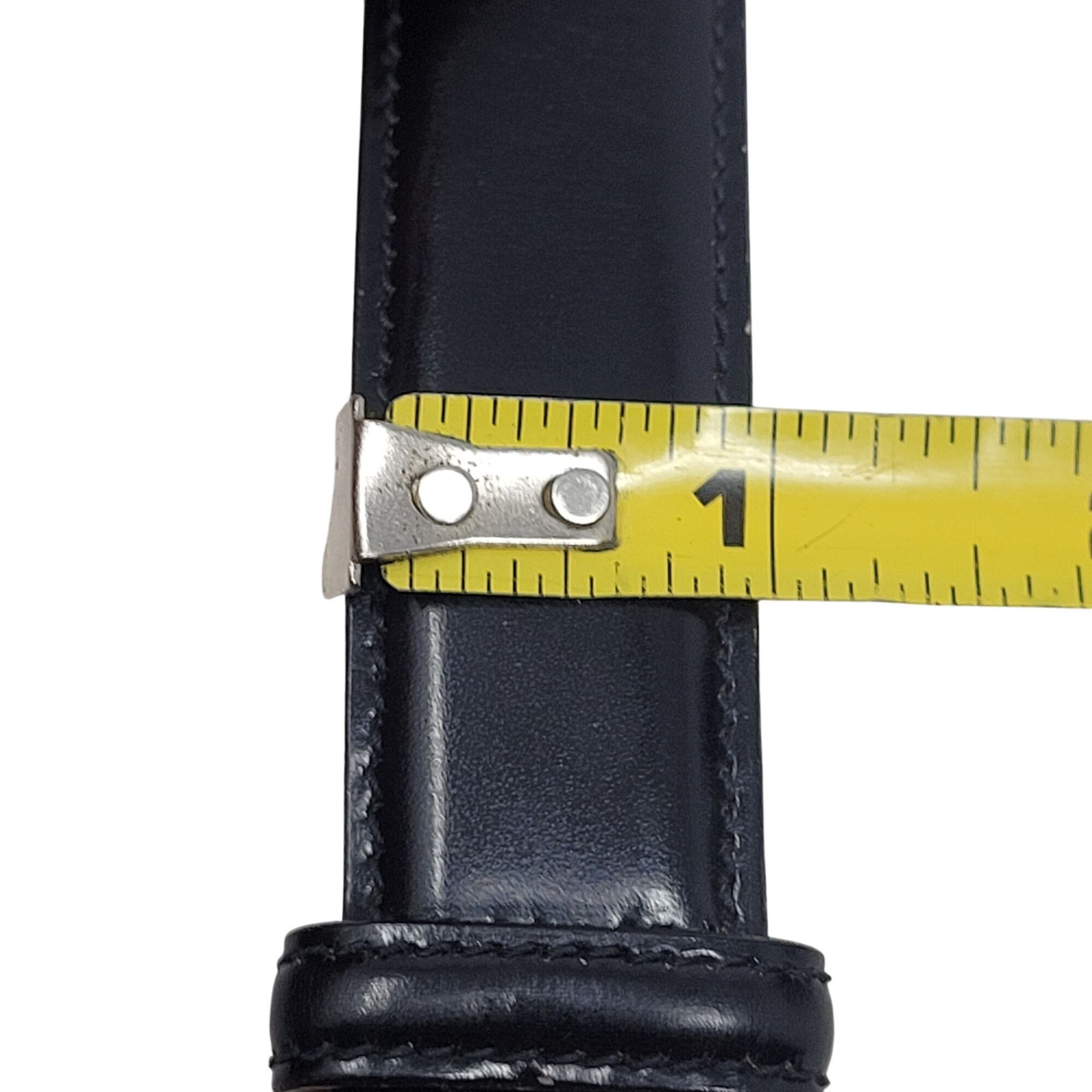 Trafalgar Trafalgar Black Cortina Leather Belt Mens 30 Handmade USA Br Size 30 - 11 Thumbnail