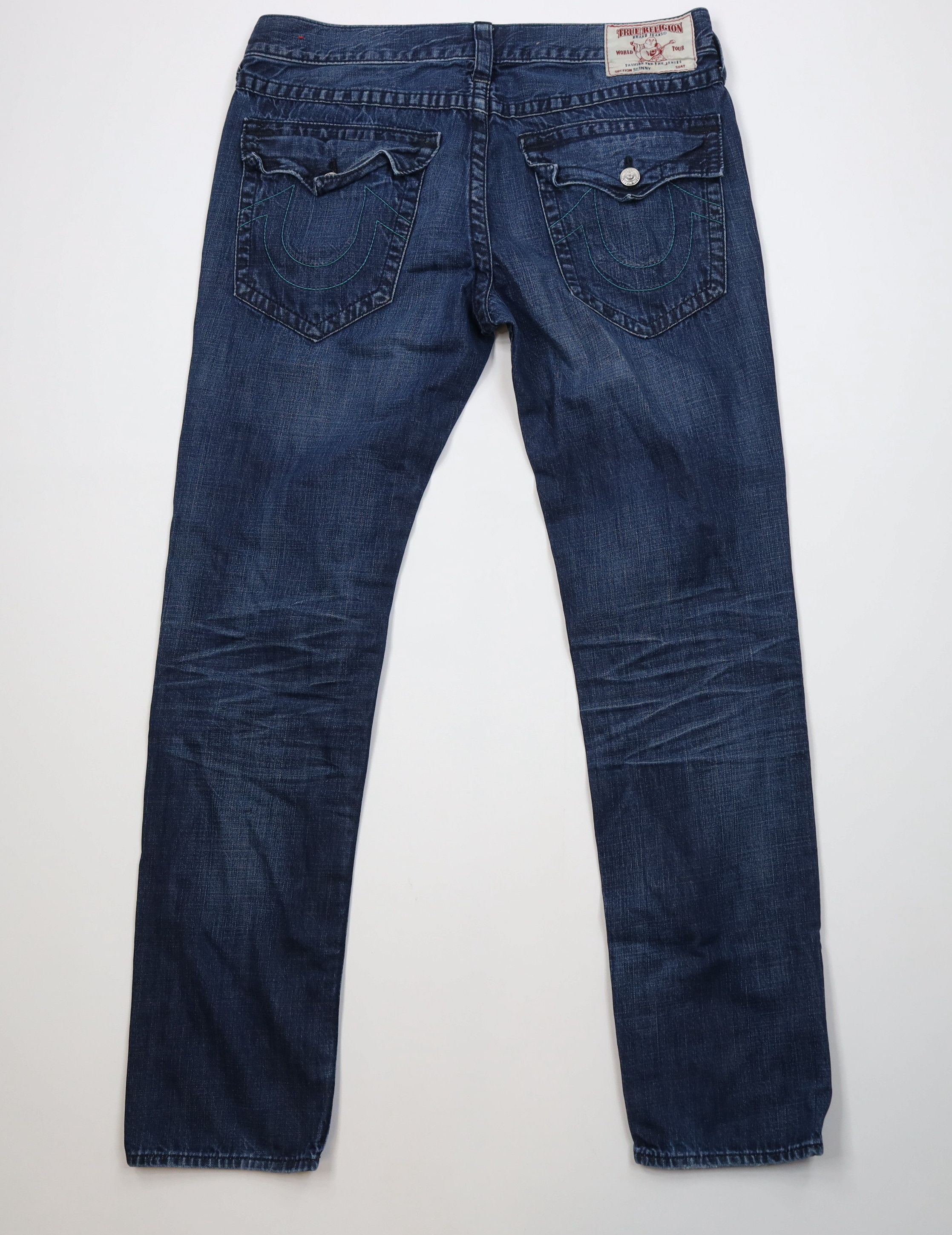 True Religion True Religion Thick Stitch Skinny Leg Denim Jeans Blue Size US 36 / EU 52 - 12 Thumbnail