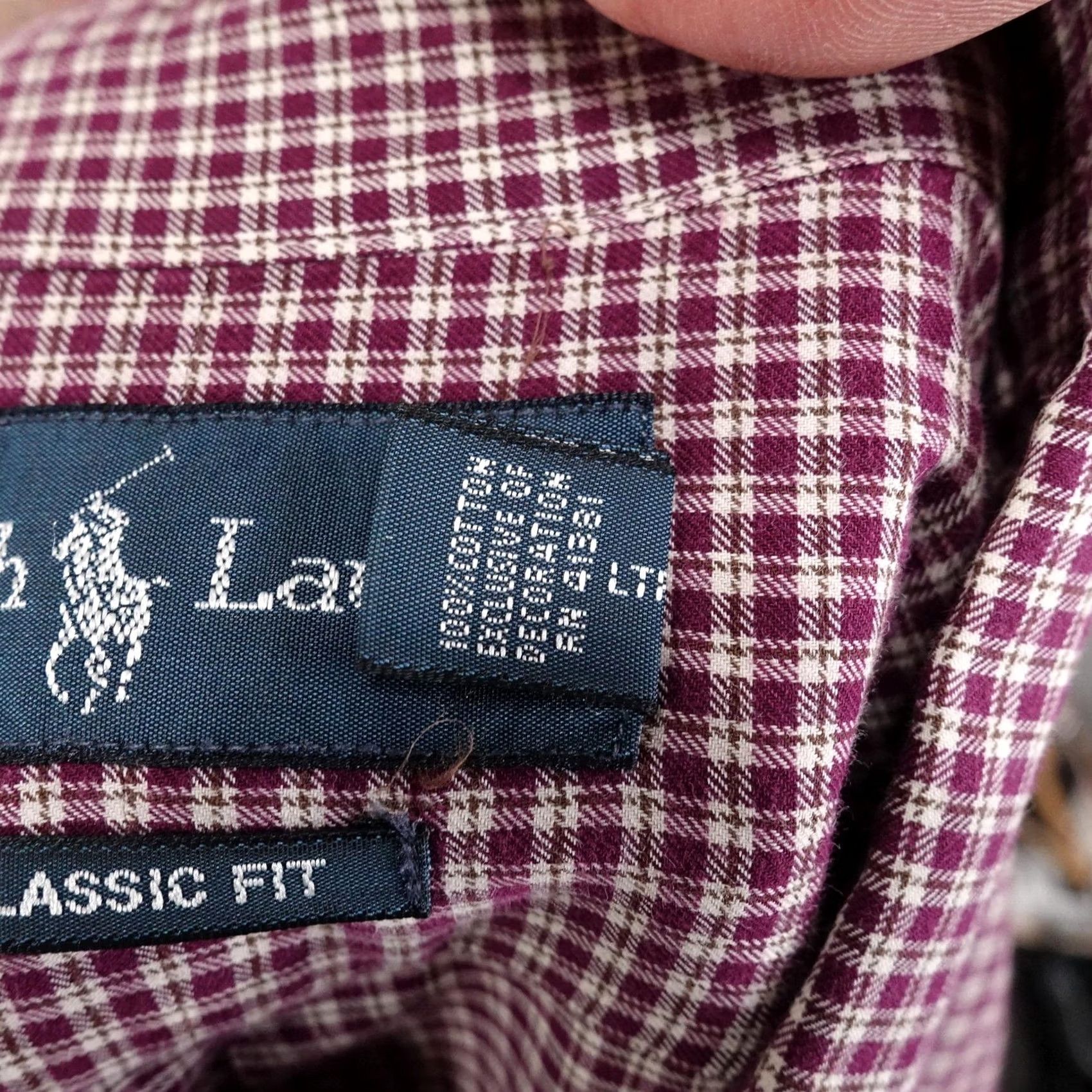 Ralph Lauren Ralph Lauren Classic Fit Shirt Mens 2XLT Check Long Sleeve Button-Up Size US XXL / EU 58 / 5 - 6 Thumbnail