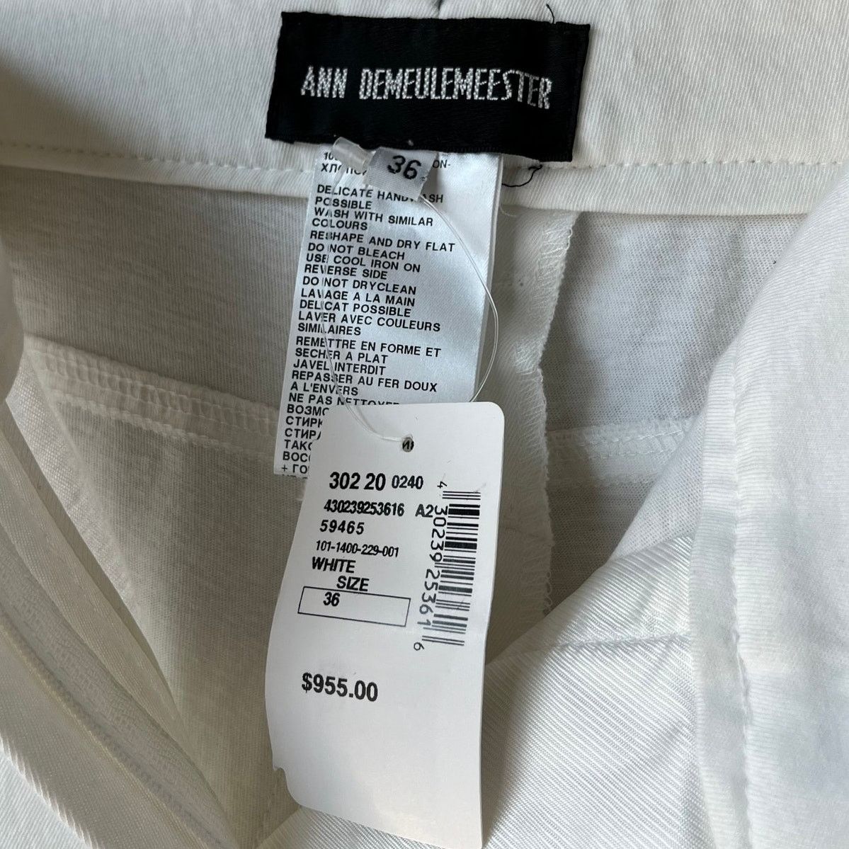 Ann Demeulemeester NWT Ann Demeulemeester Slim Leg Cotton Trouser Pants Size 36 Size 27" / US 4 / IT 40 - 5 Thumbnail