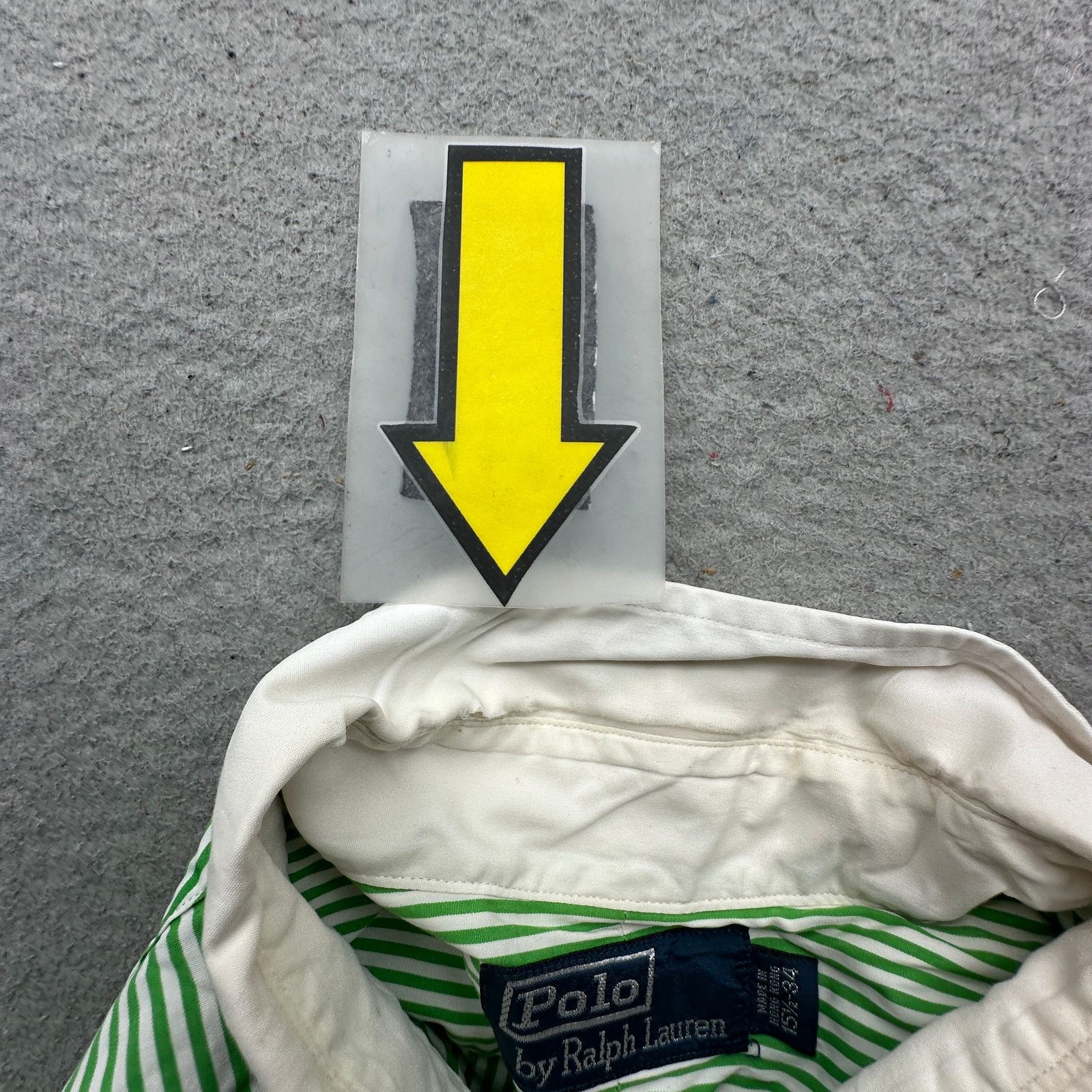 Polo Ralph Lauren Vintage Polo Ralph Lauren Green Striped Button Shirt Mens M Size US M / EU 48-50 / 2 - 7 Thumbnail