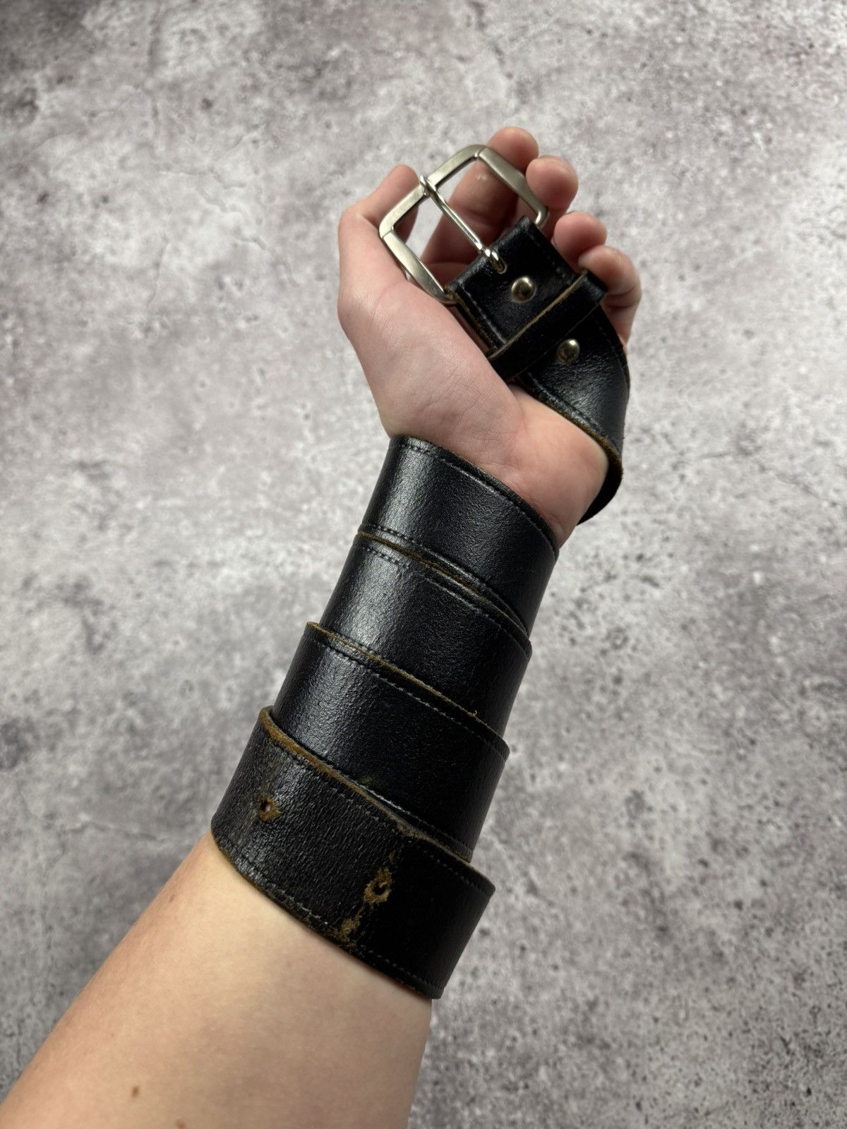 Japanese Brand 00’s NUMBER NINE STYLE WESTERN LEATHER RARE Y2K BELT VINTAGE Size ONE SIZE - 1 Thumbnail
