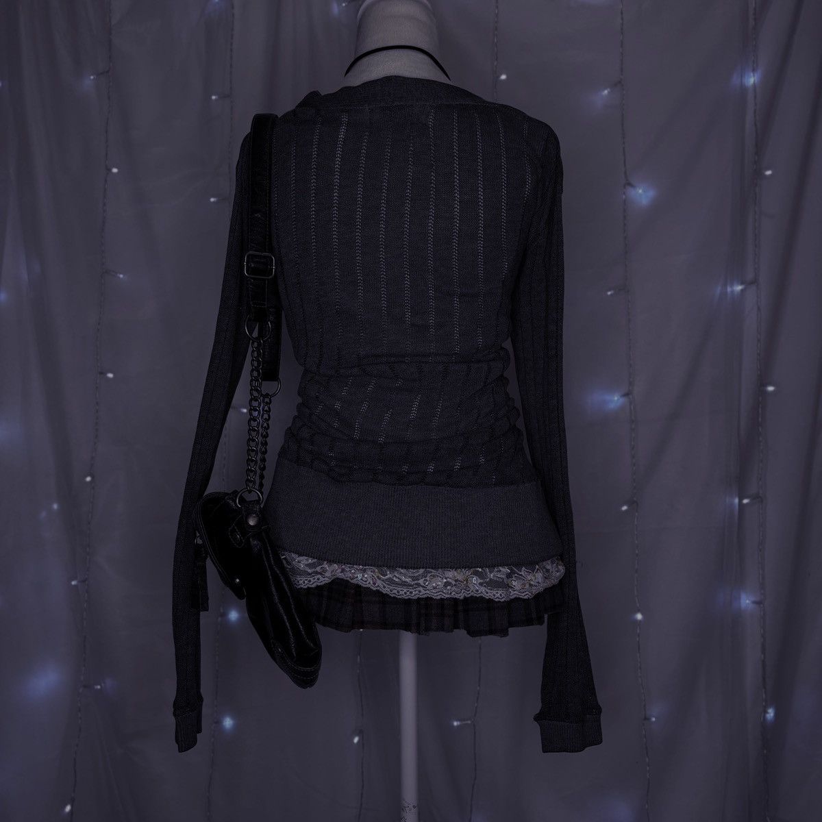 Other Poof Excellence Vintage Gray Button-Up Sweater Size L / US 10 / IT 46 - 4 Thumbnail