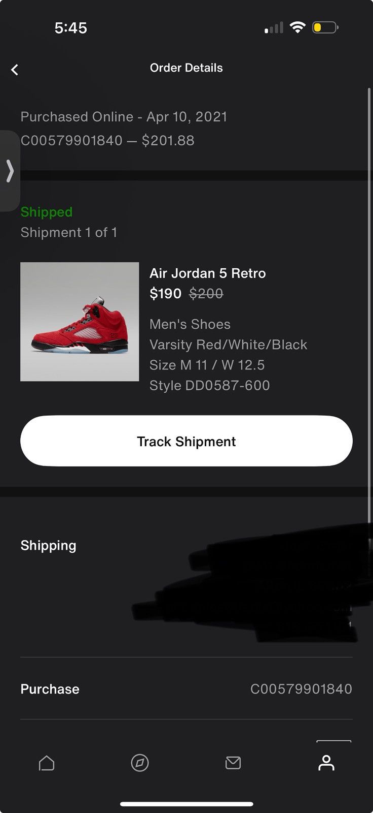 Jordan Brand Air Jordan 5 Retro Raging Bull Size US 11 / EU 44 - 9 Thumbnail