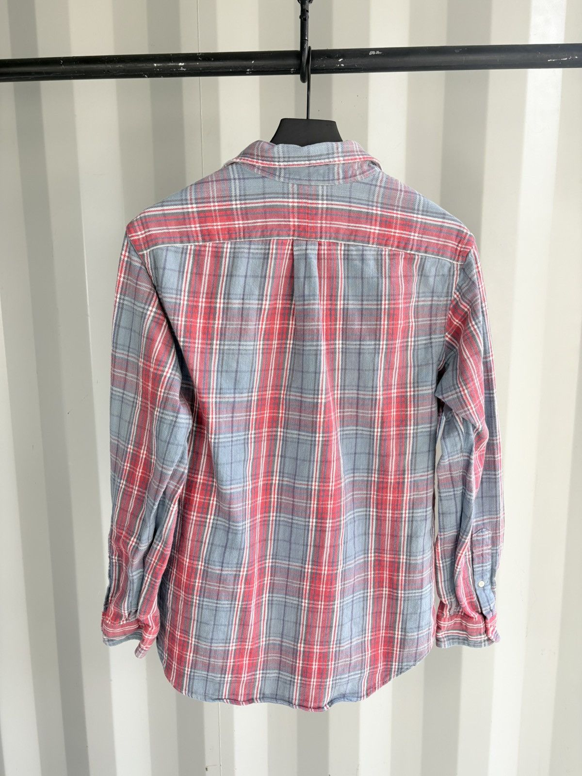 Polo Ralph Lauren Sun Faded Flannel Shirt Distressed Size US L / EU 52-54 / 3 - 2 Thumbnail
