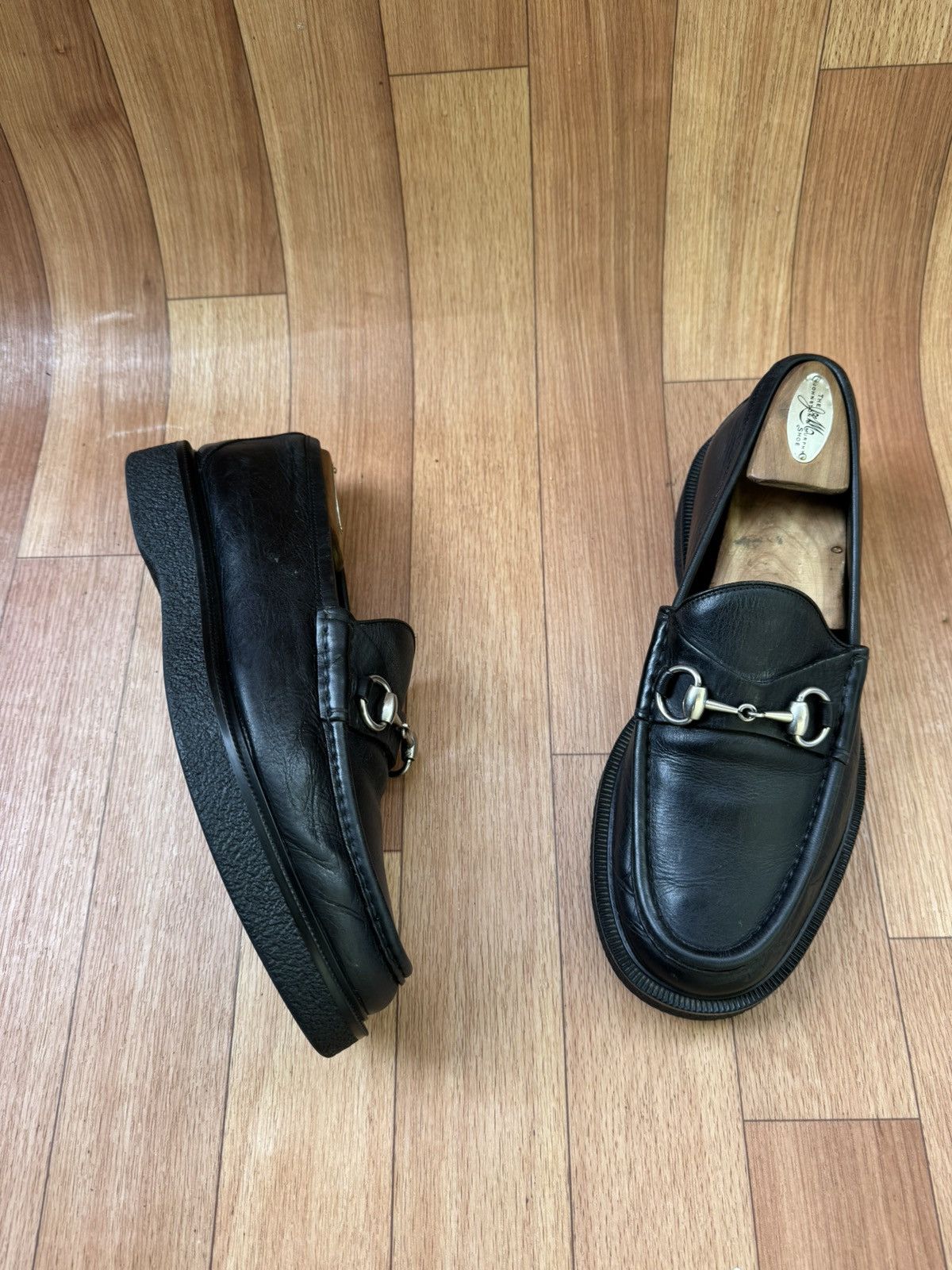 Gucci Gucci Horsebit Loafers platforms Size US 6.5 / EU 39-40 - 3 Thumbnail