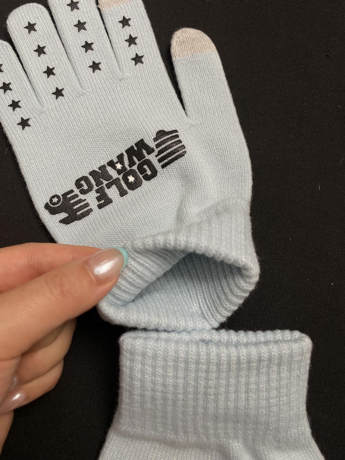 Golf Wang Golf Wang Trucking Knitted Blue Gloves S/M Size ONE SIZE - 2 Thumbnail