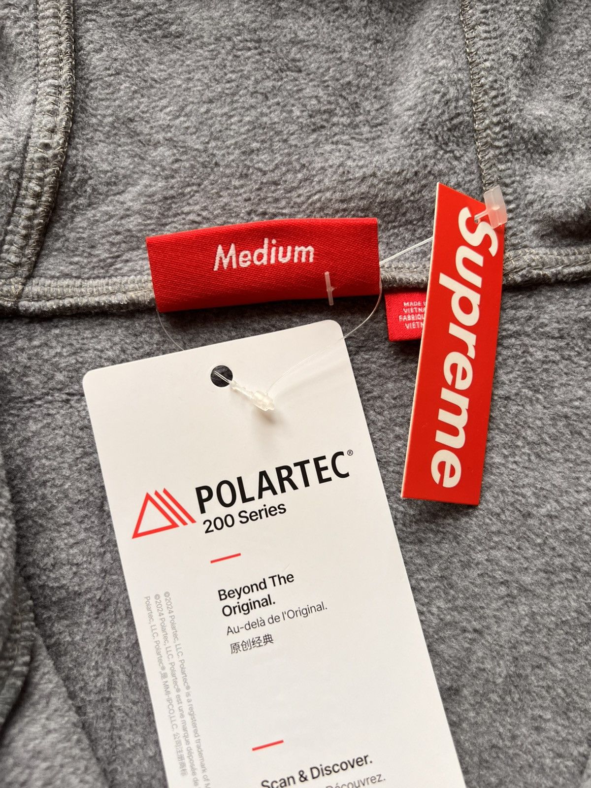Supreme M Supreme Polartec Face Mask Half Zip Hooded Sweatshirt grey Size US M / EU 48-50 / 2 - 25 Thumbnail