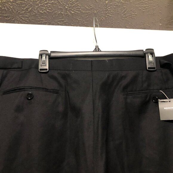 Indochino indochino men's new black 95%wool dress pants size: 40/30 Size 40R - 5 Thumbnail