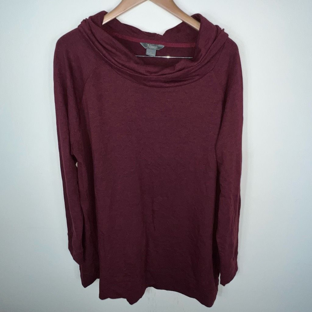 Other Natural Reflections Cowel Neck Long Sleeve Sweater Size L / US 10 / IT 46 - 1 Thumbnail