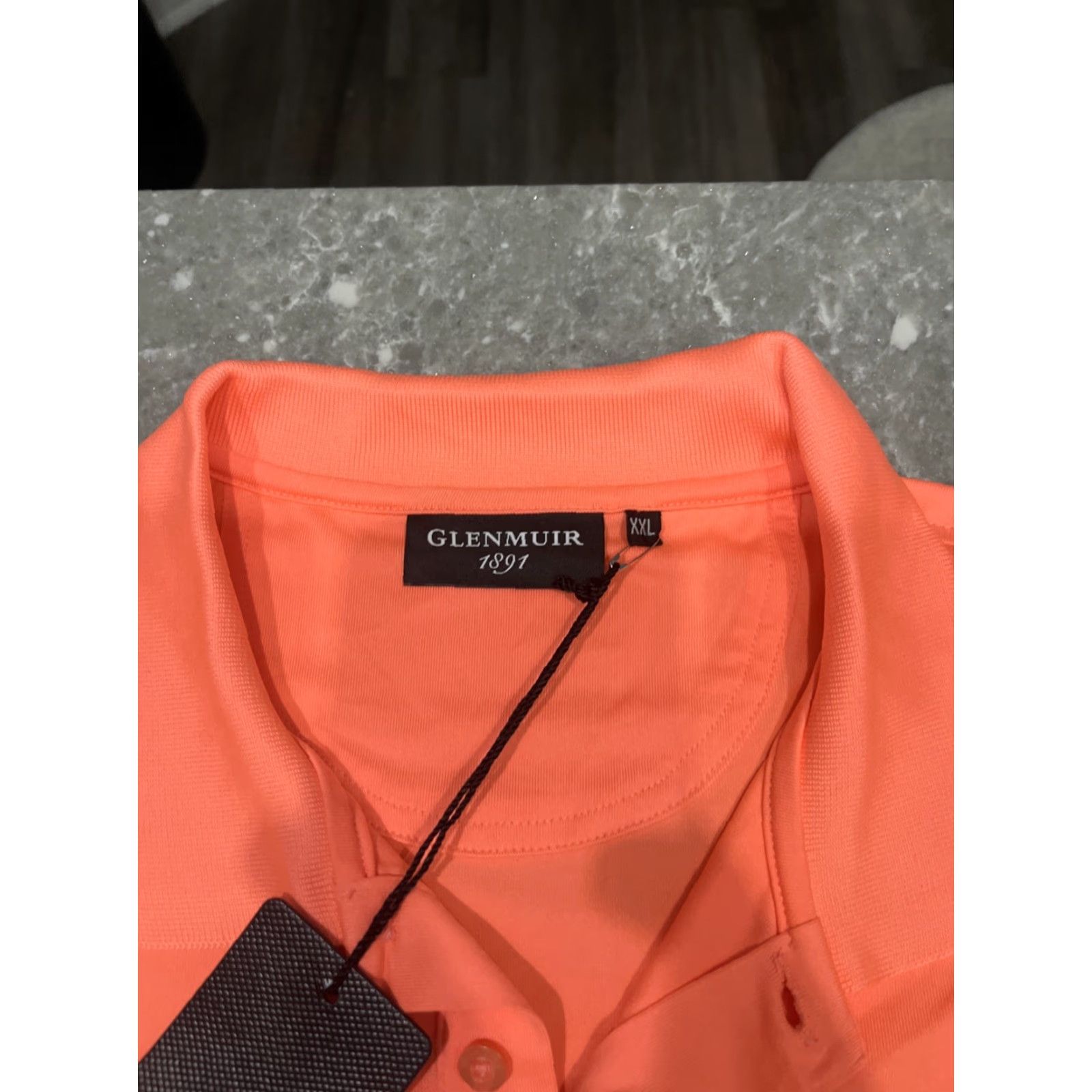 Vintage Glenmuir 1891 Mens XXL Golf Polo Shirt Short Sleeve Orange Performance Wicking Polo Shirt Mens Size US XXL / EU 58 / 5 - 3 Thumbnail