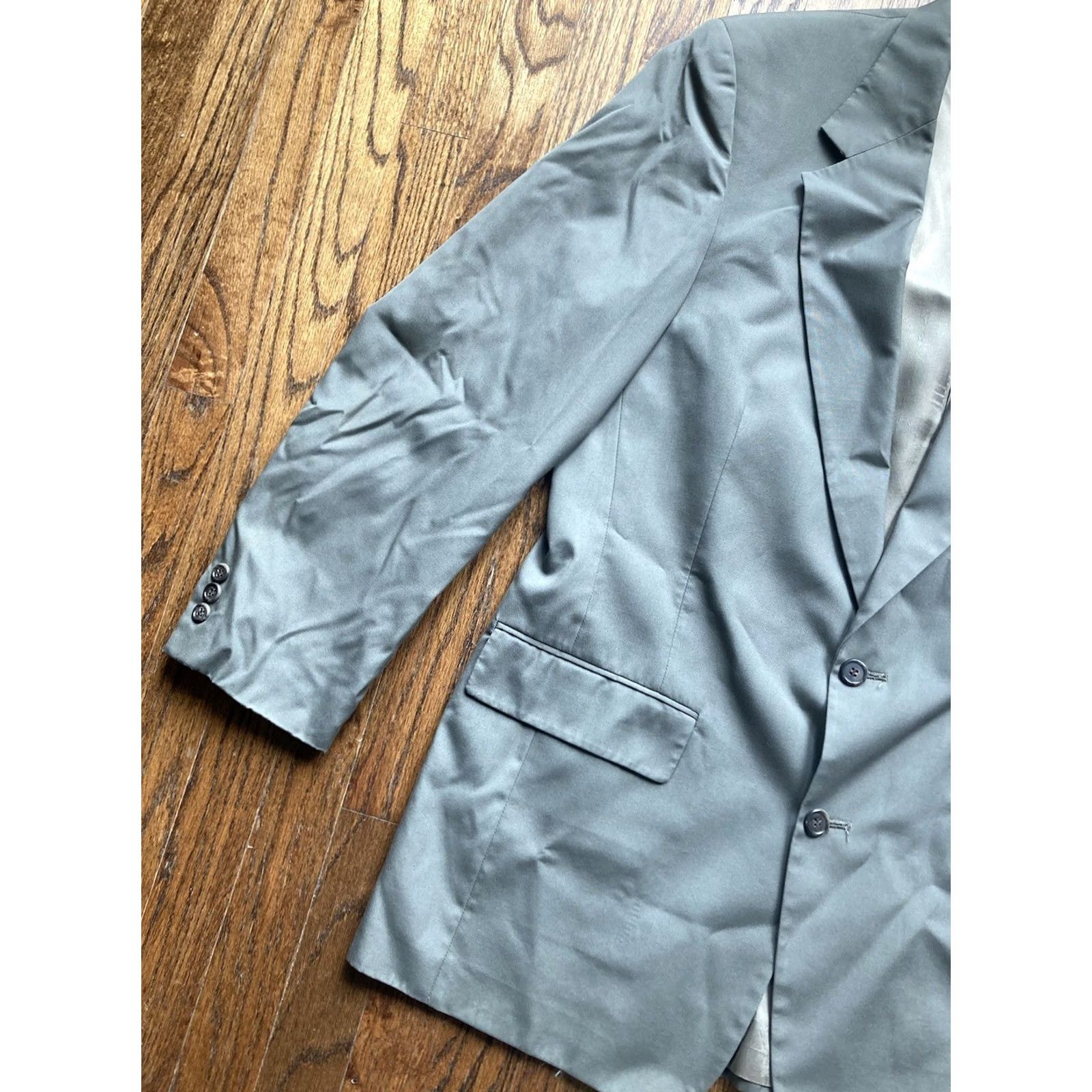 Brooks Brothers VINTAGE Brooks Brothers Sport Coat Jacket Green Notch Lapel 2-Button 40 Long Mens Regular Size US XXS / EU 40 - 2 Thumbnail