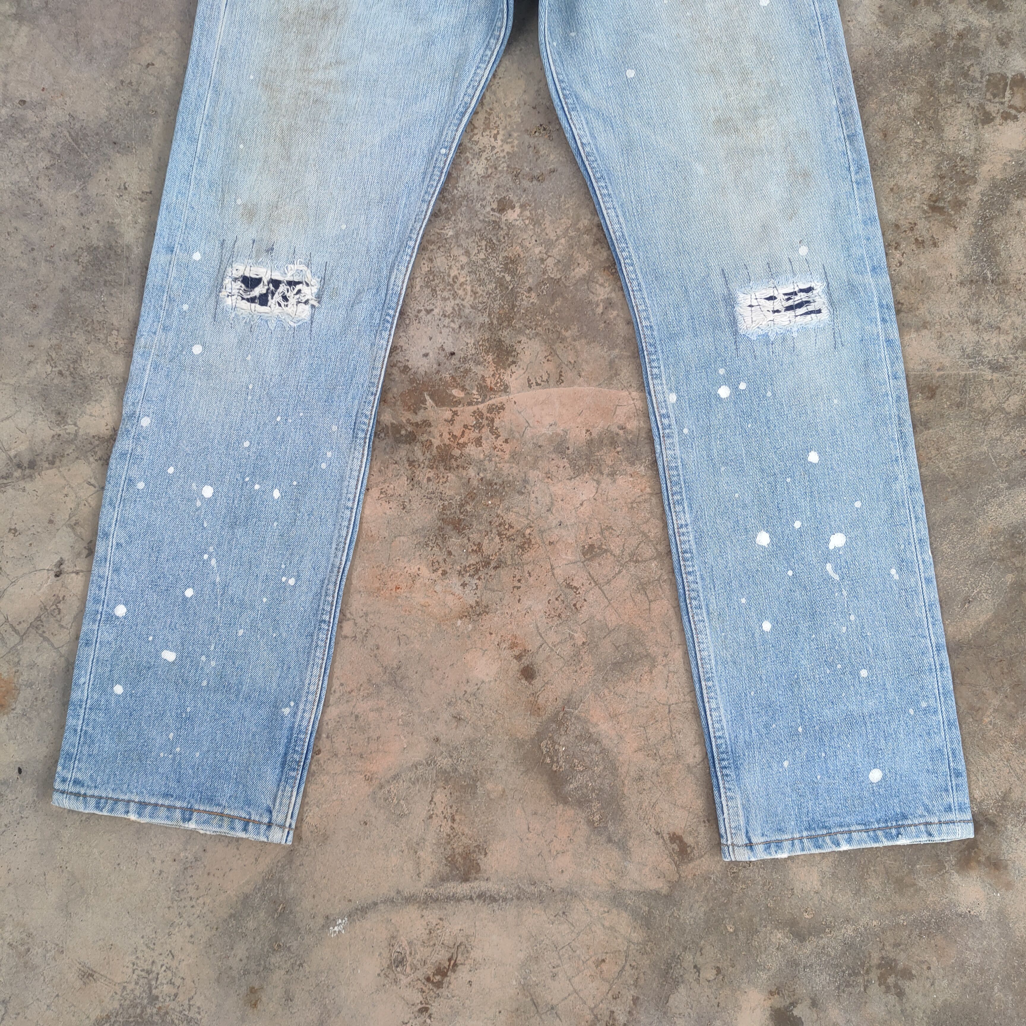 Levi's Vintage Clothing W28 VINTAGE LEVI'S 501 00' PAINT FADED JEANS DENIM PANTS Size US 28 / EU 44 - 5 Thumbnail