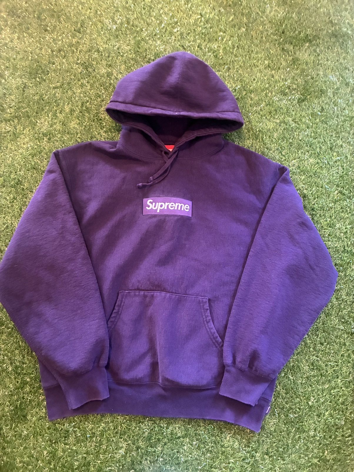 Supreme Supreme Box Logo Hooded Sweatshirt Dark Purple FW23 | Grailed