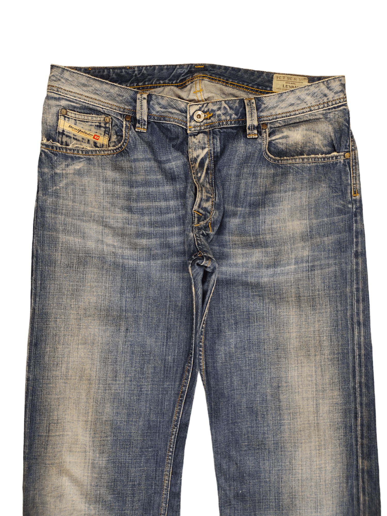 Diesel Baggy Jeans Diesel "Levan" D Logo Wide Leg Denim Y2k Jnco Size US 36 / EU 52 - 8 Thumbnail