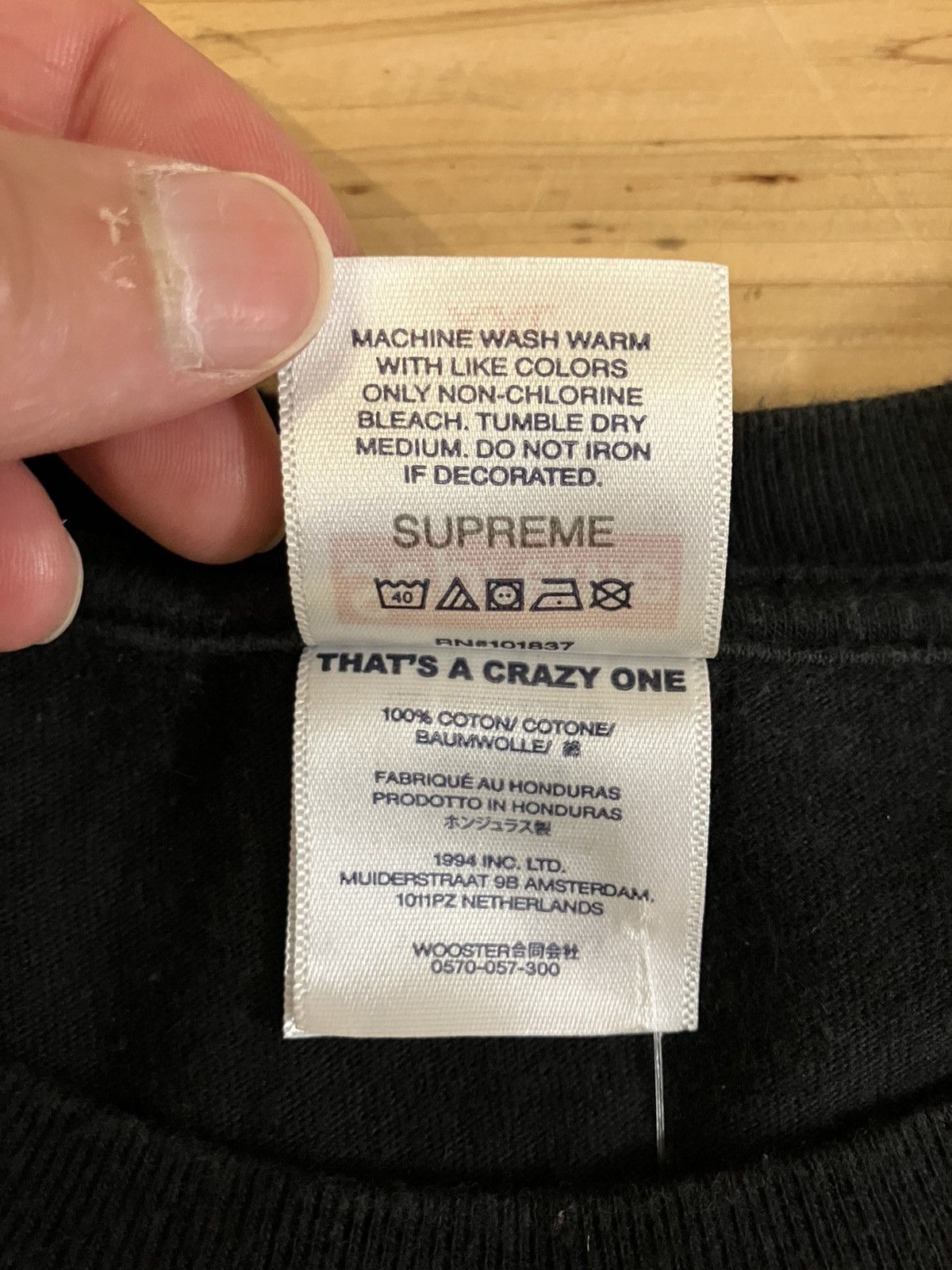 Supreme × Thrasher Supreme Thrasher Harold Tee ‘Black’ Size US XXL / EU 58 / 5 - 5 Thumbnail
