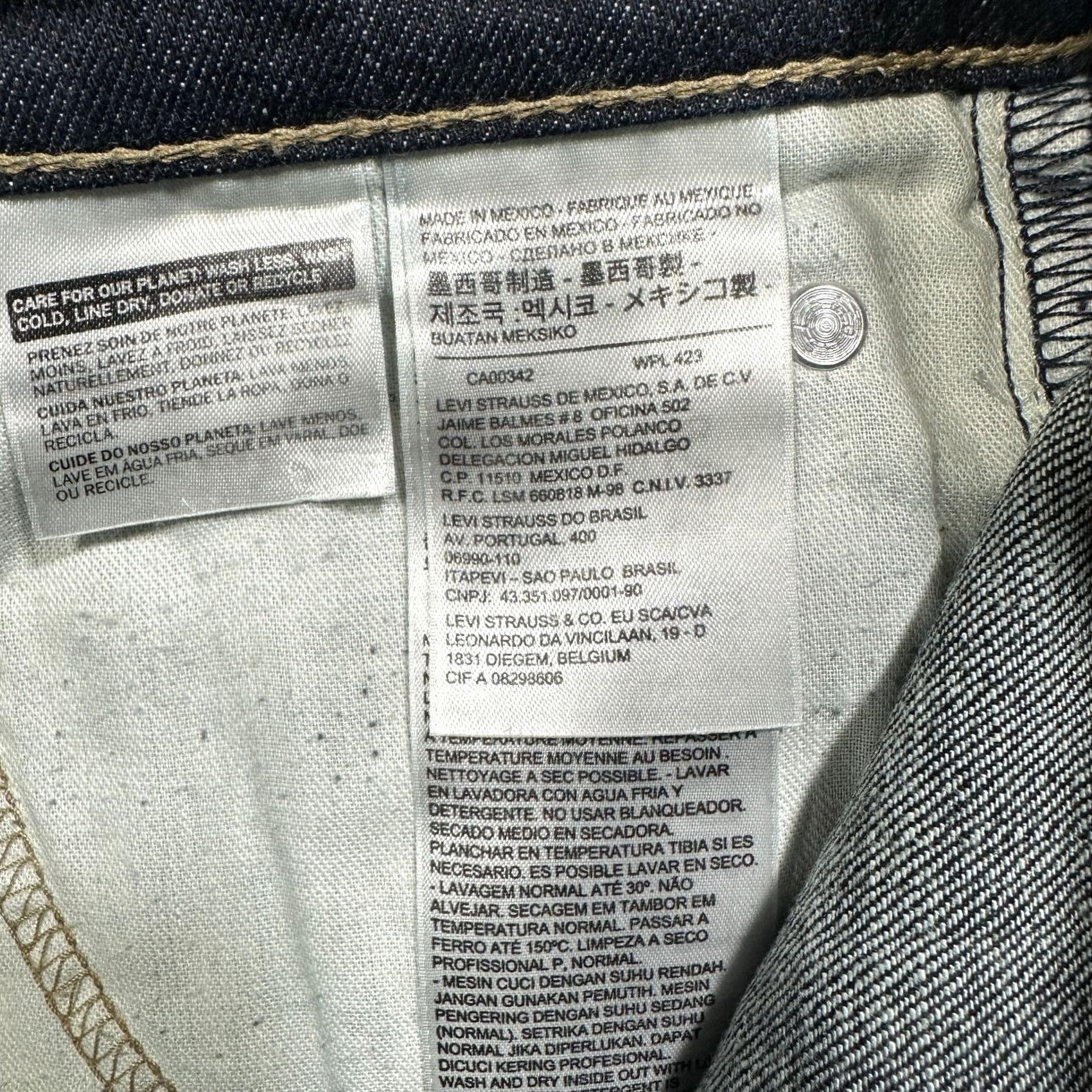 Levi's Levi's 511 Jeans Mens 29 Dark Wash Cotton Stretch Slim Fit Size US 29 - 5 Thumbnail