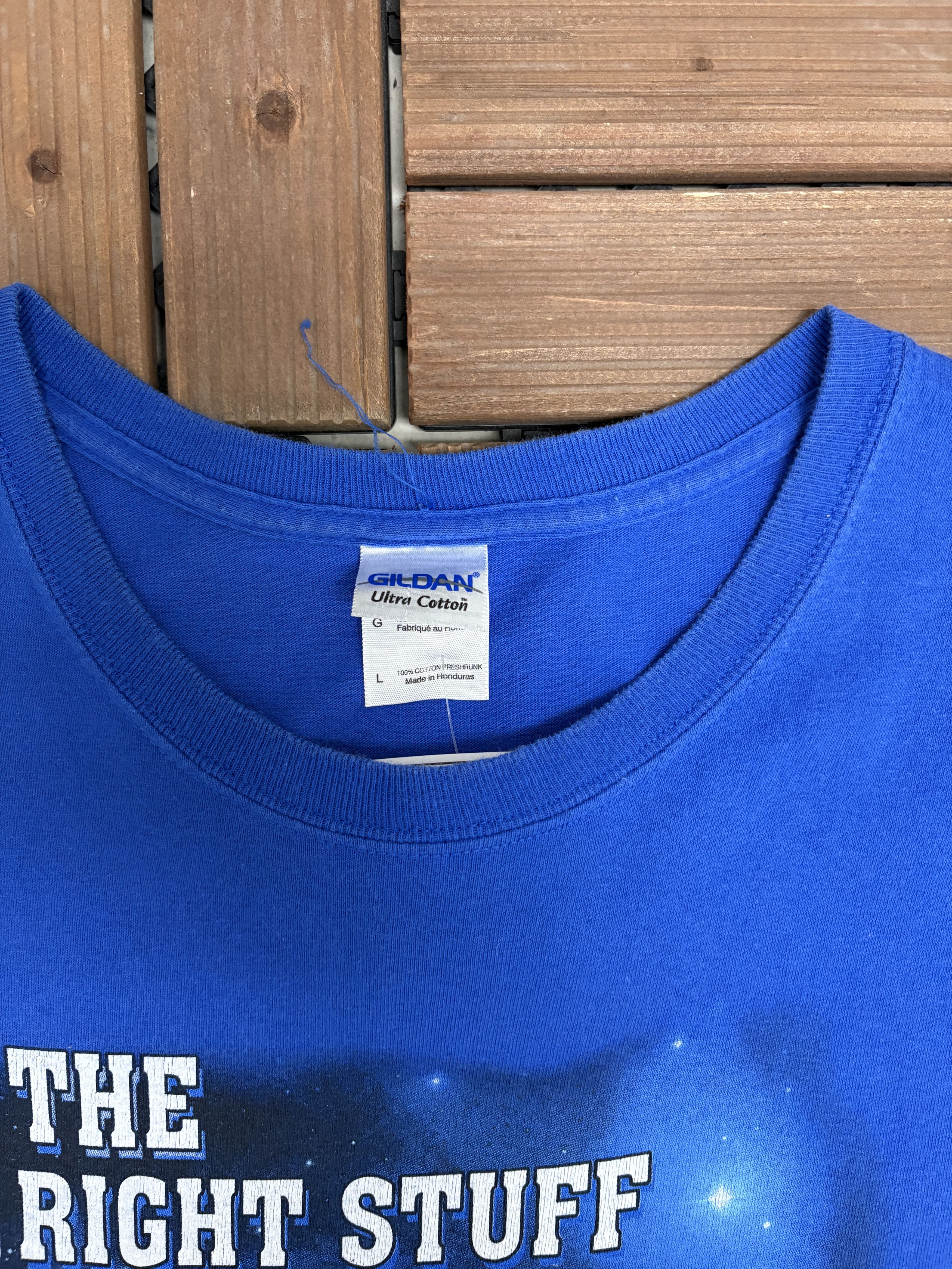 Vintage NASA Johnson Space Center Vintage Blue T-Shirt Tee Size US L / EU 52-54 / 3 - 5 Thumbnail