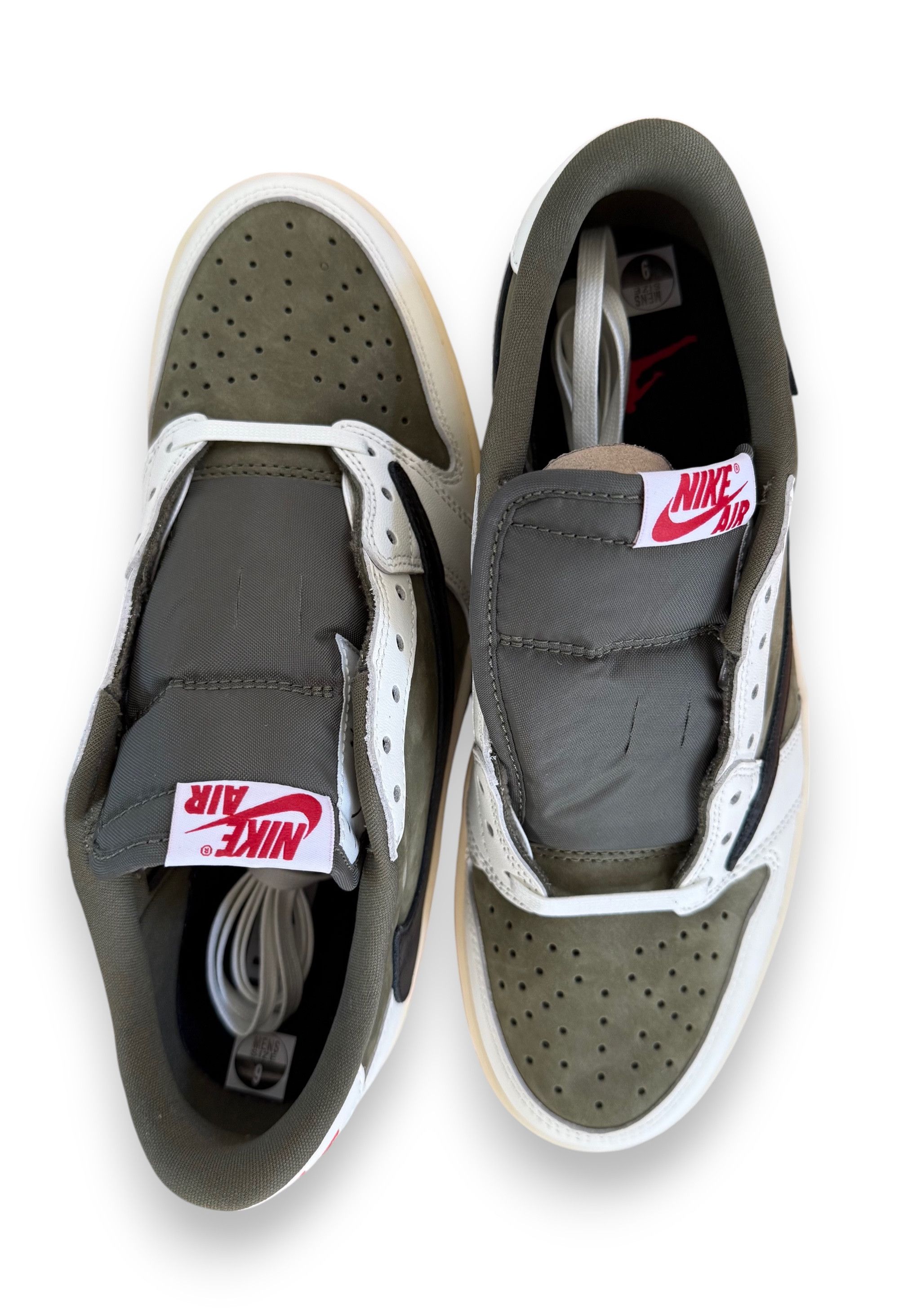 Nike × Travis Scott Air Jordan 1 Low OG SP Travis Scott Medium Olive Size US 9 / EU 42 - 6 Thumbnail