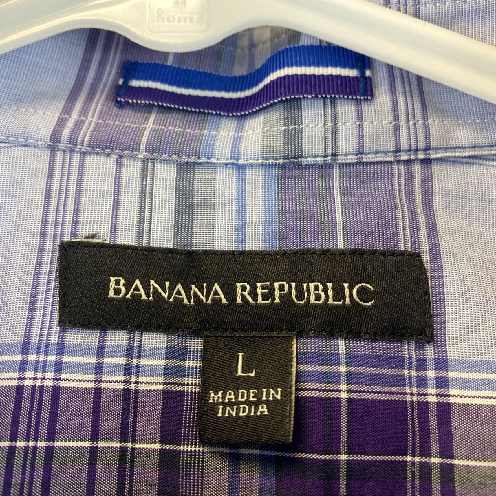 Banana Republic Banana Republic Shirt Mens Large Button Up Plaid Fit Cotton /82-51 Size US L / EU 52-54 / 3 - 5 Thumbnail