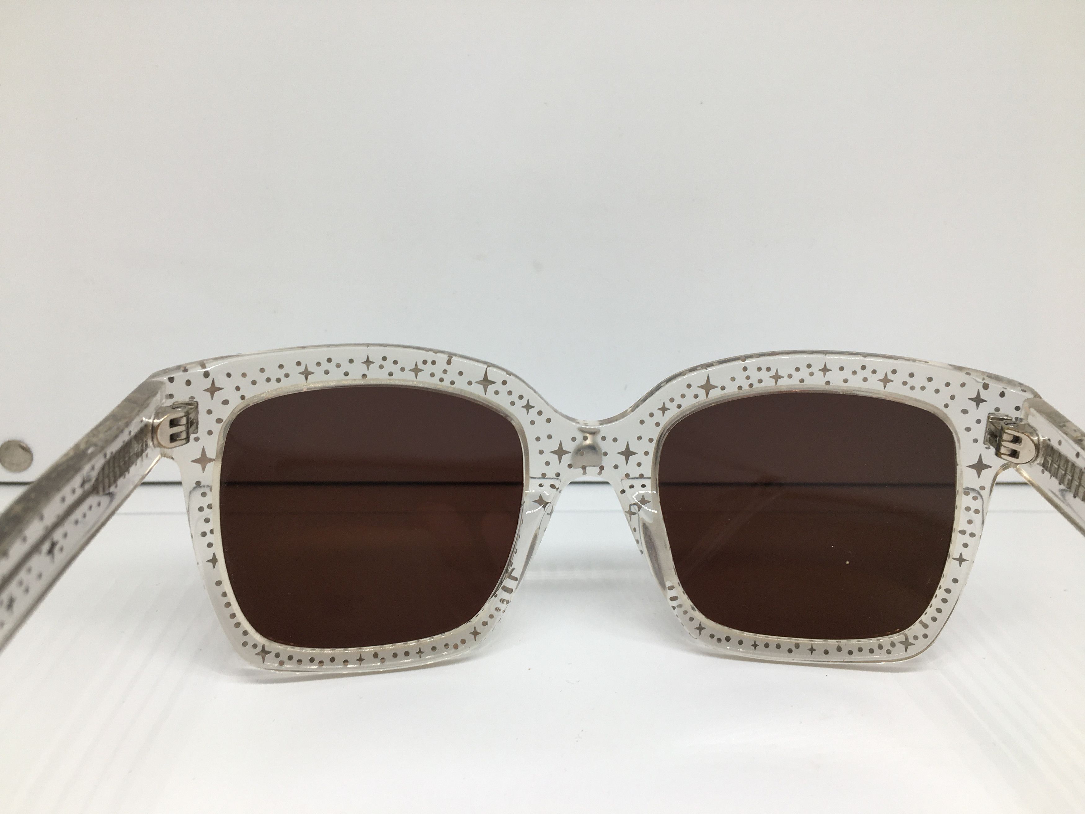 Other Handmade Clear Acetate Square Sunglasses Frame Size ONE SIZE - 6 Thumbnail