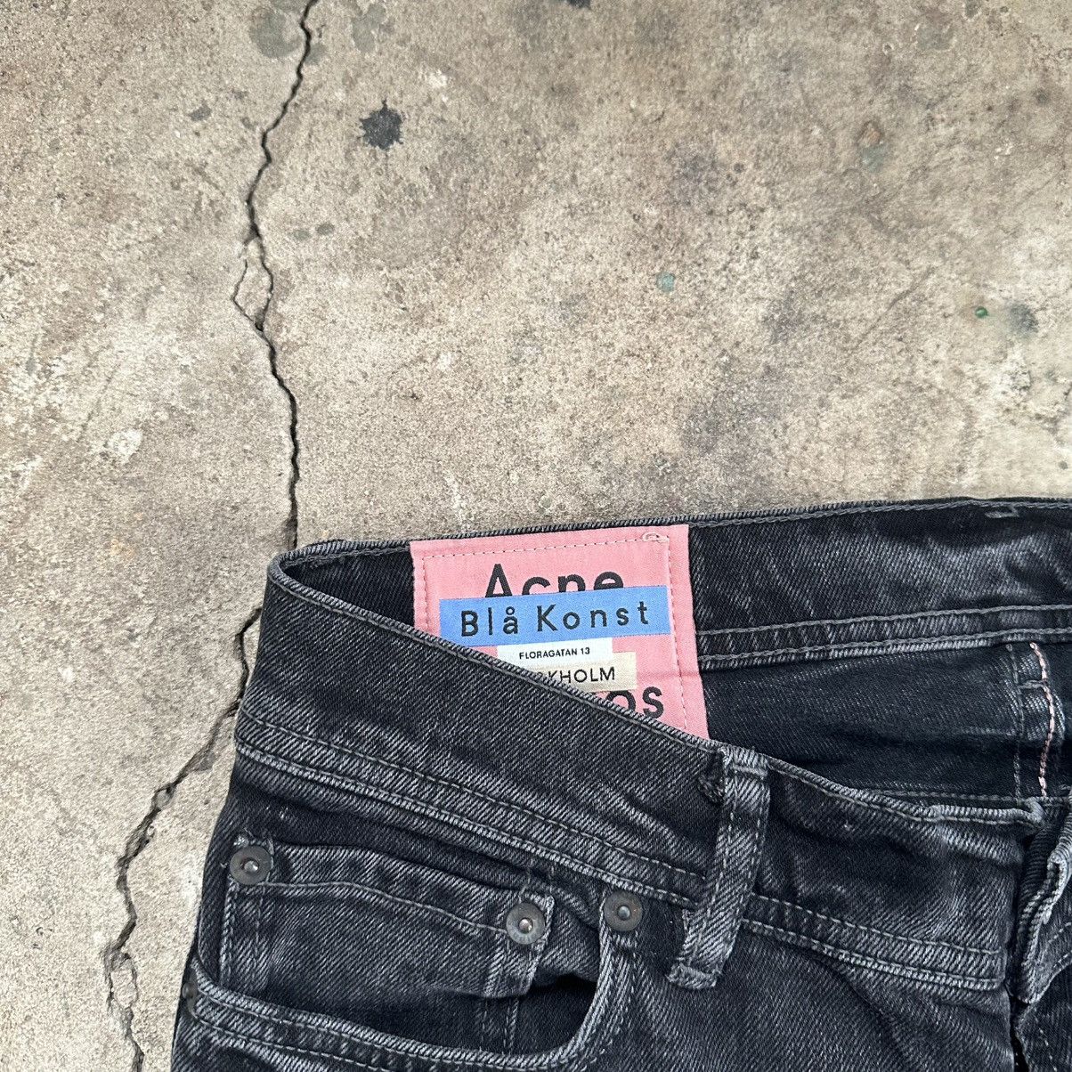 Acne Studios Acne Studios River Black Patch Denim Jeans Size US 31 - 7 Thumbnail