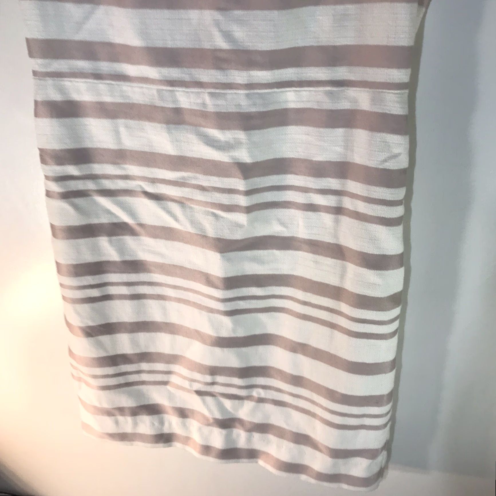 J.Crew J.CREW Pink/Wht Striped Career Midi Dress Womens Size 12 Size XL / US 12-14 / IT 48-50 - 3 Thumbnail