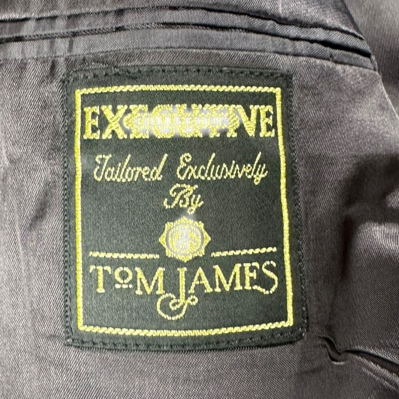 Tom James Tom James Gray Pinstripe Suit 43L Executive Collection Wool Size 42L - 6 Thumbnail