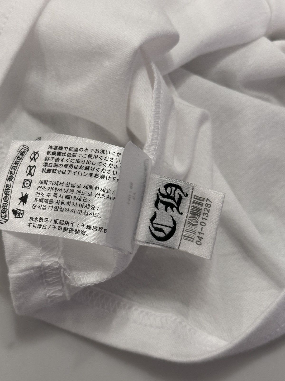 Chrome Hearts Chrome Hearts White Scroll Logo Short Sleeve Tee Size US XXS / EU 40 - 10 Thumbnail