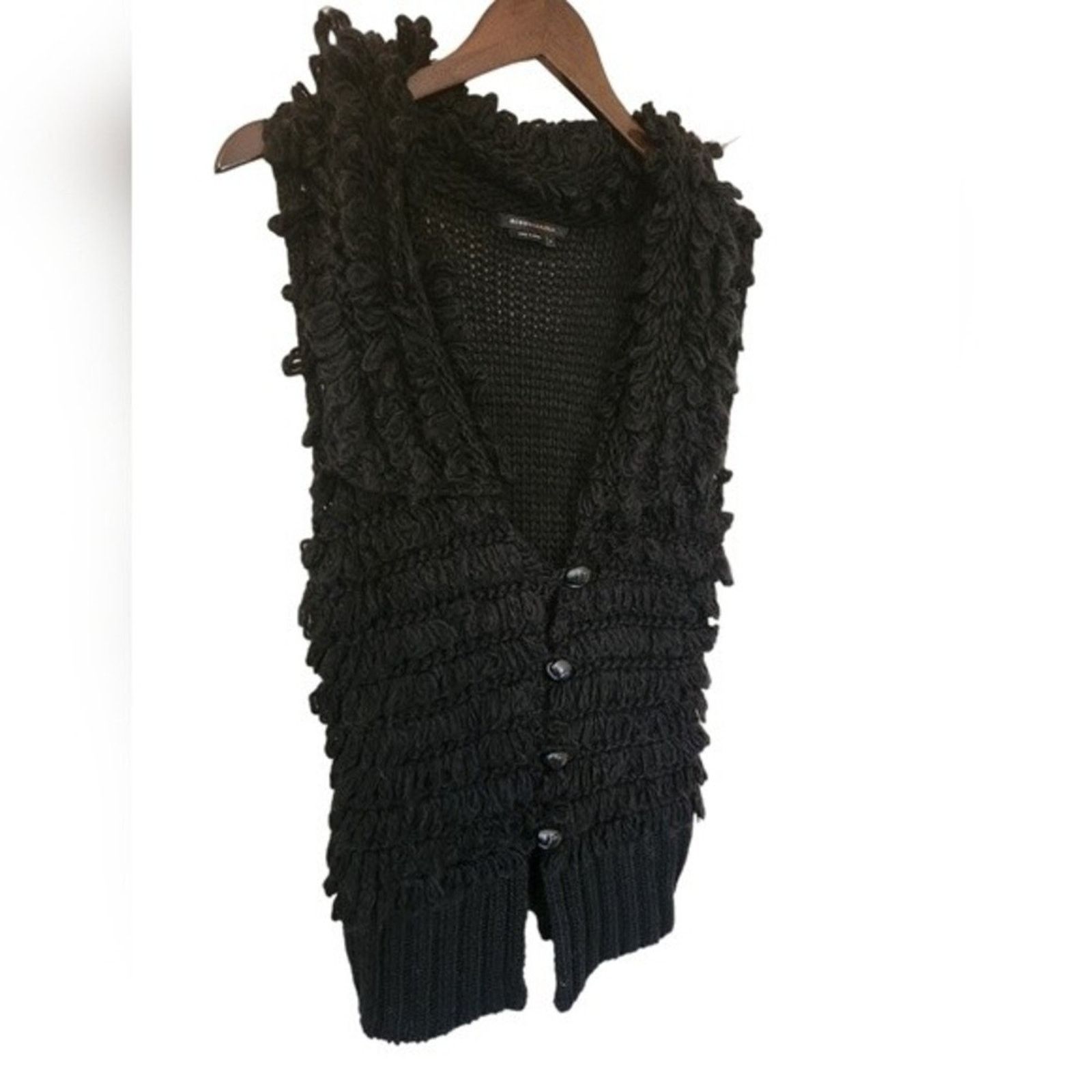 Bcbgmaxazria BcBg MaxAzria Fuzzy Sweater Vest Medium Size M / US 6-8 / IT 42-44 - 6 Thumbnail