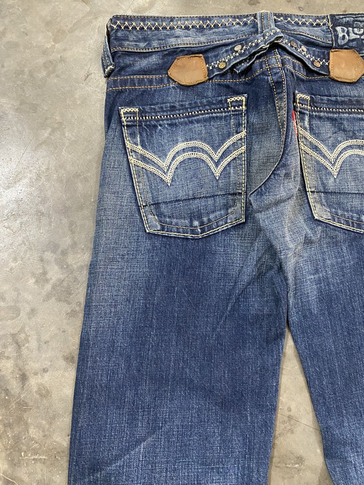 Tornado Mart Flare Jeans Japanese Edwin BTL515 Low Rise @302 Size US 28 / EU 44 - 3 Thumbnail
