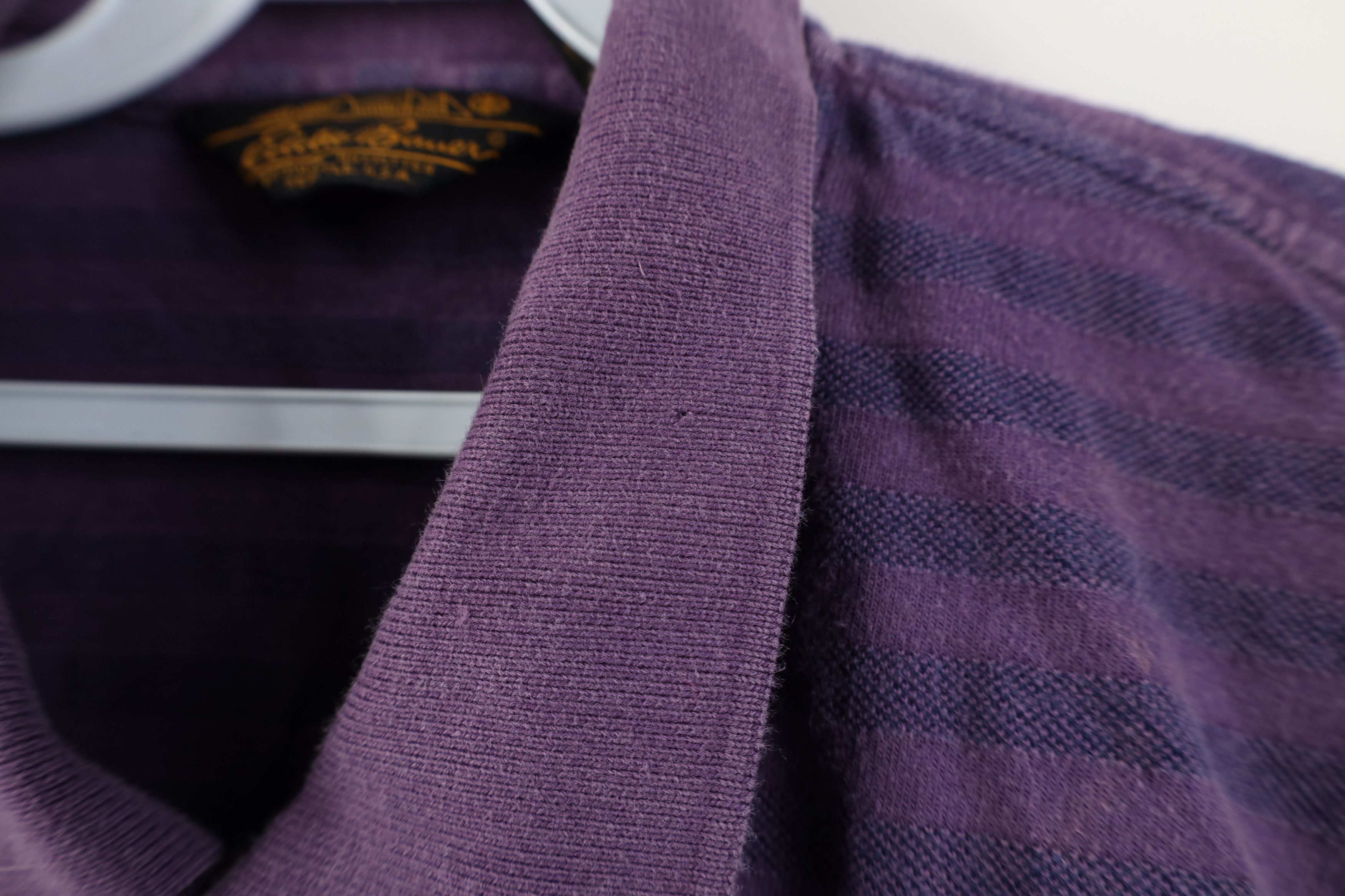 Eddie Bauer Vintage 90s Eddie Bauer Long Sleeve Rugby Polo Shirt Purple Size US XL / EU 56 / 4 - 4 Thumbnail