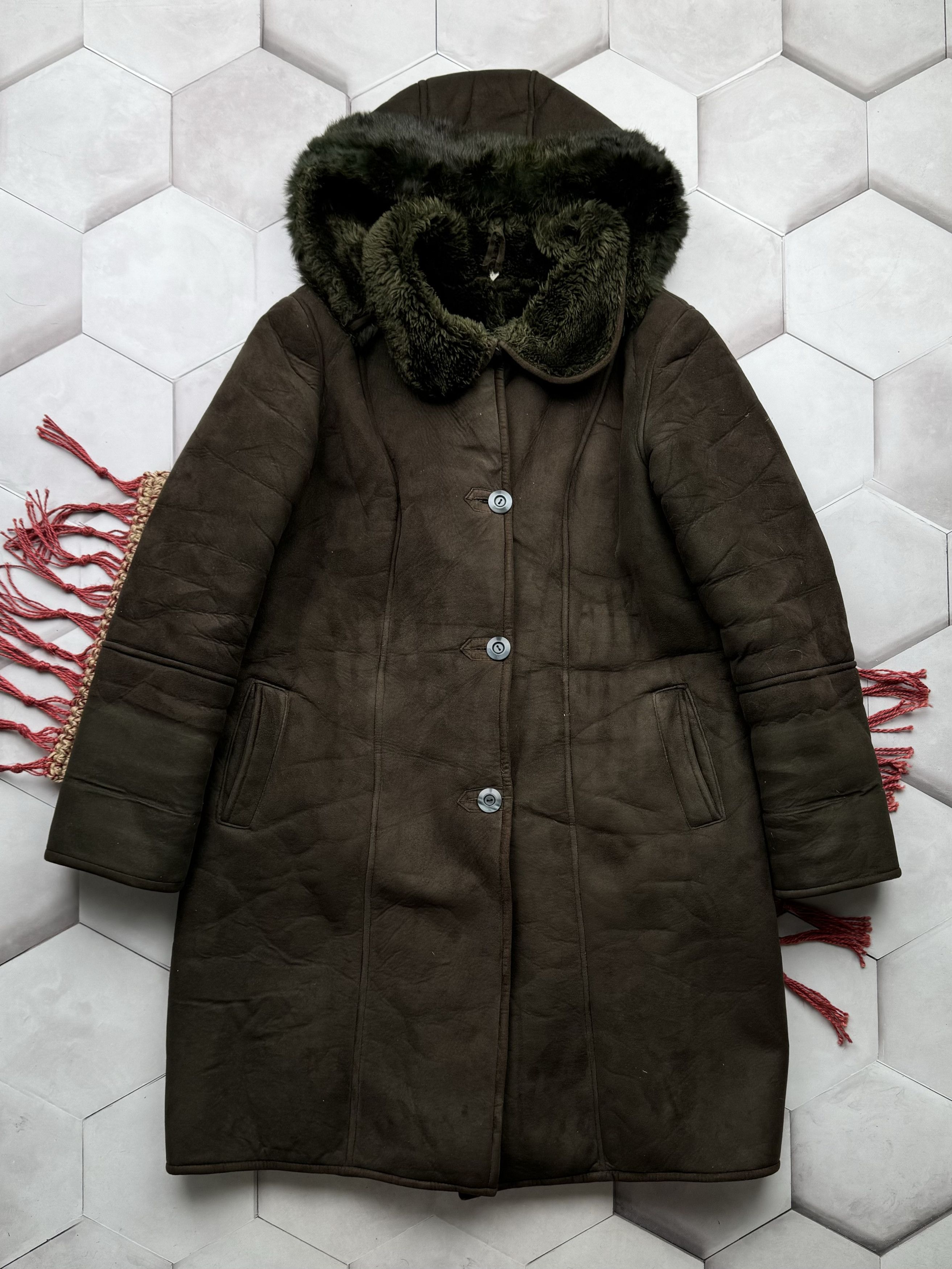 Vintage Vintage Sun Faded Faux Sheepskin Coat(E4) Size L / US 10 / IT 46 - 1 Thumbnail