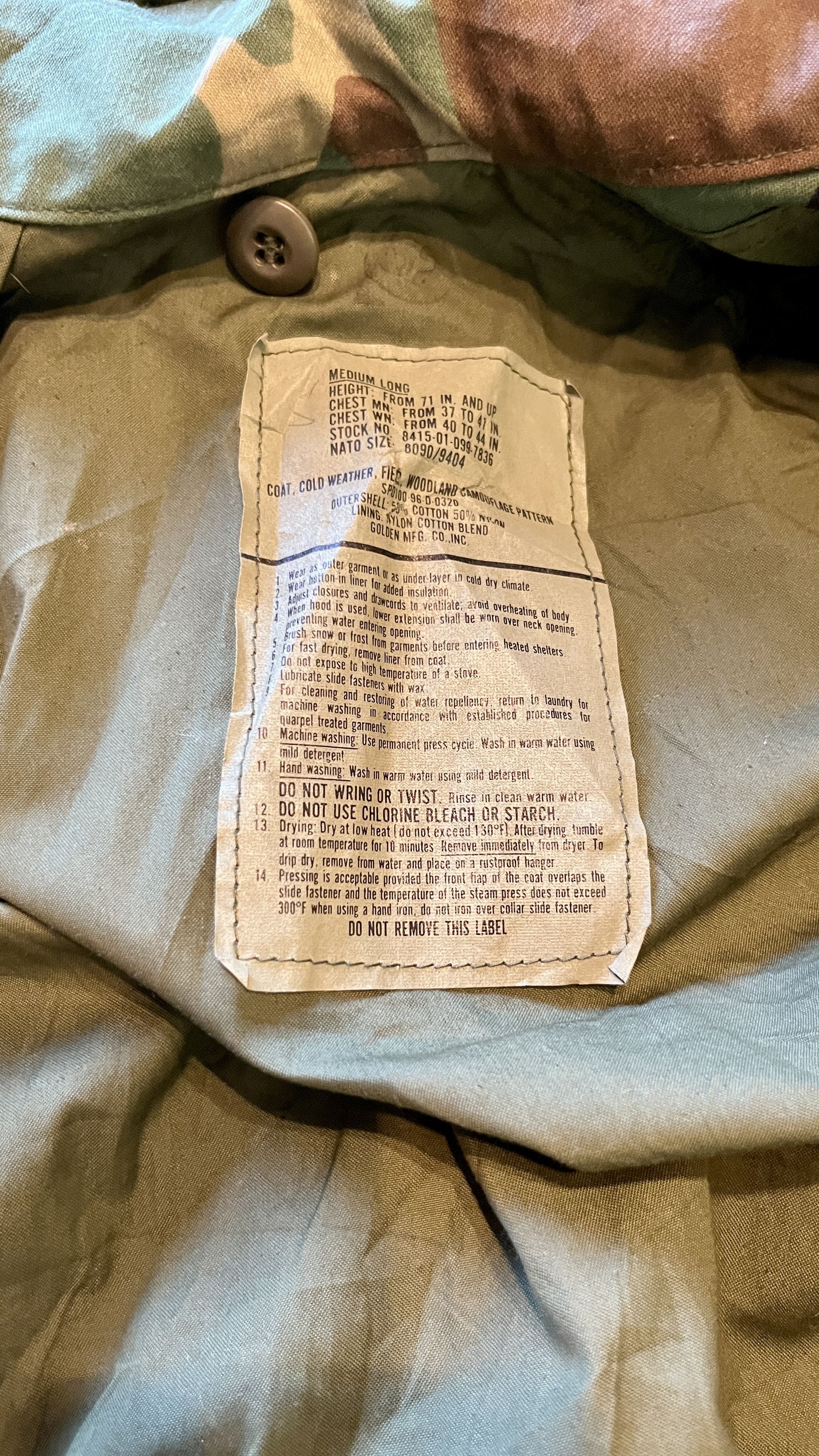 Vintage Vintage 1996 US Air Force Woodland Camo M-65 Field Jacket Size US M / EU 48-50 / 2 - 11 Thumbnail