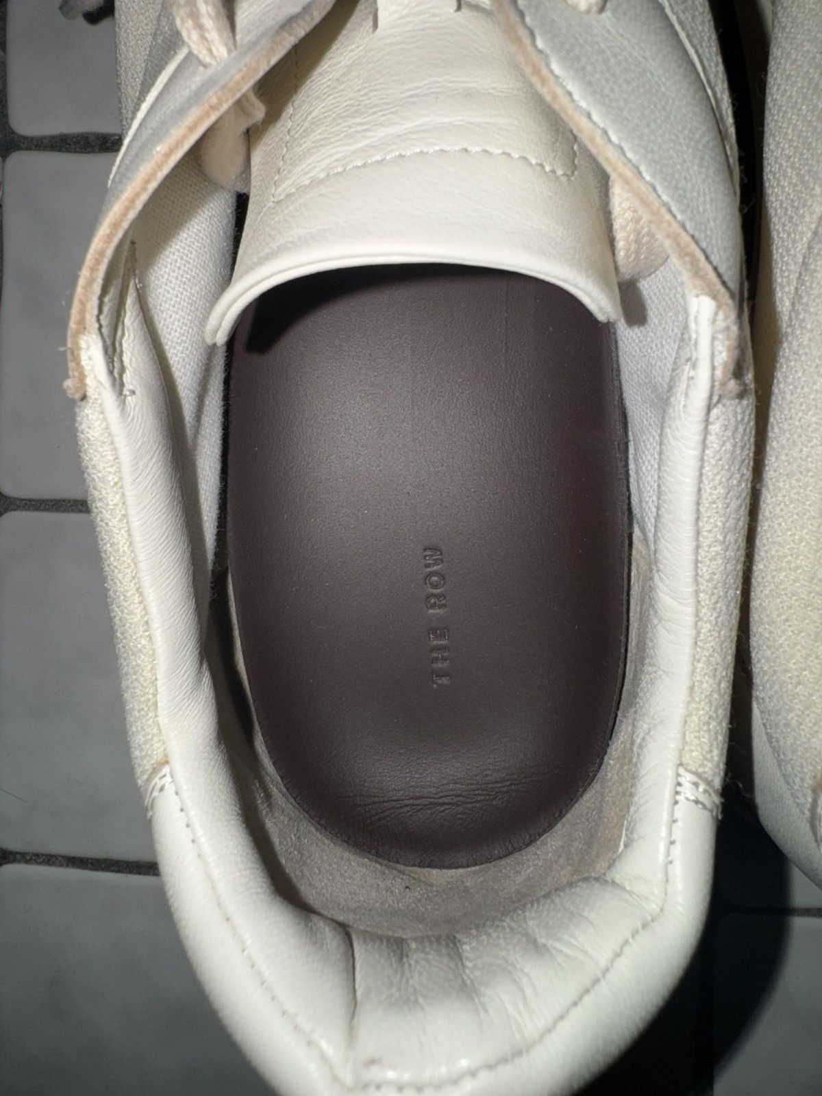 The Row White / cream Owen Runner sneaker size 42 Size US 9 / EU 42 - 5 Thumbnail