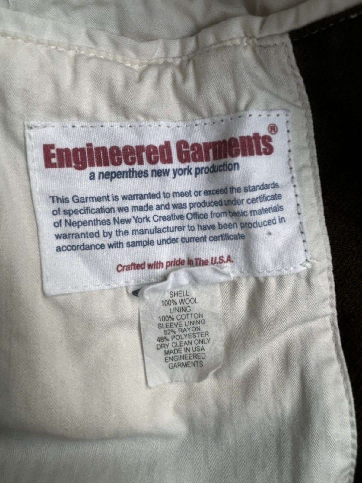 Engineered Garments Engineered garments wool coat Size US L / EU 52-54 / 3 - 5 Thumbnail