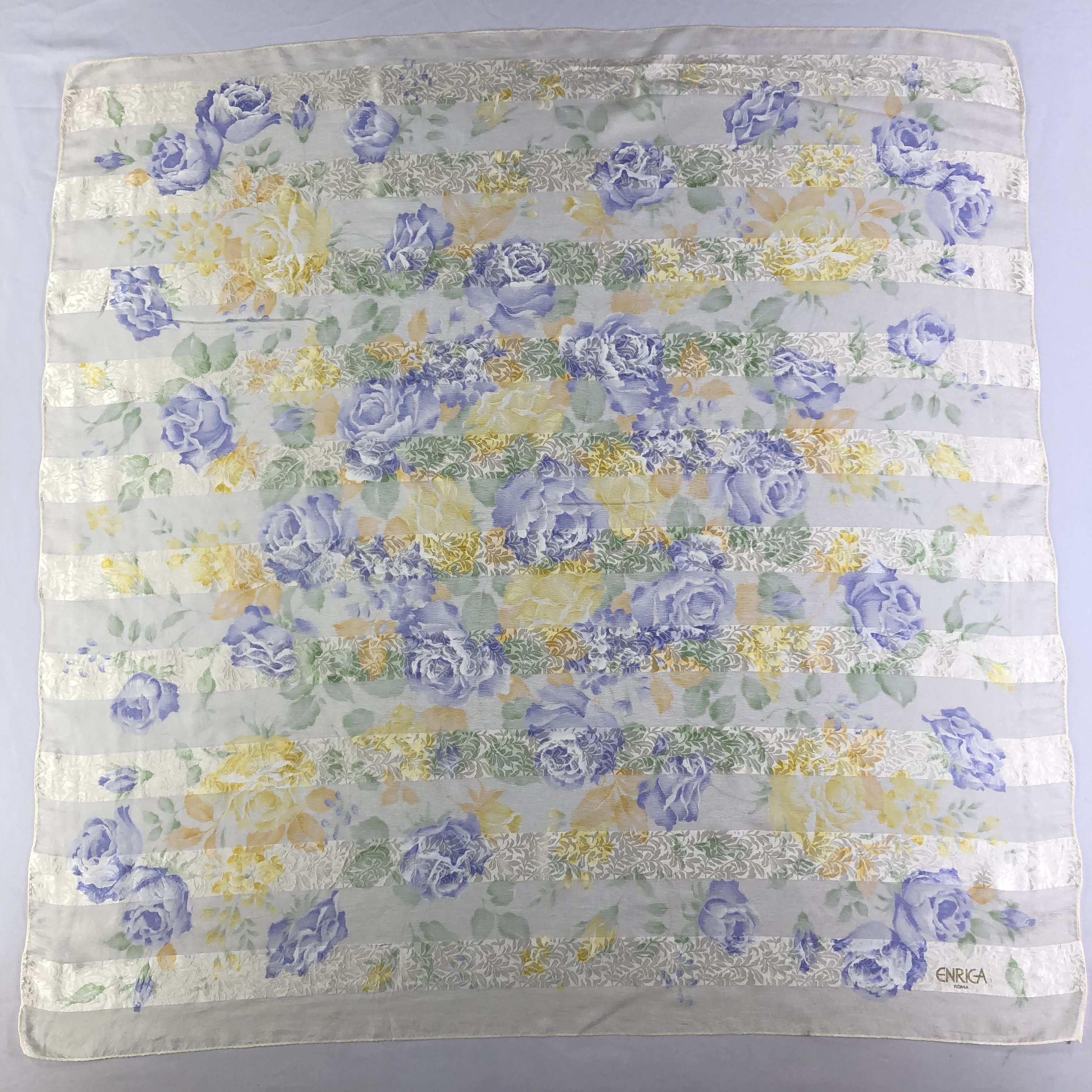 Vintage Vintage Enriga Silk Scarf Size ONE SIZE - 2 Thumbnail